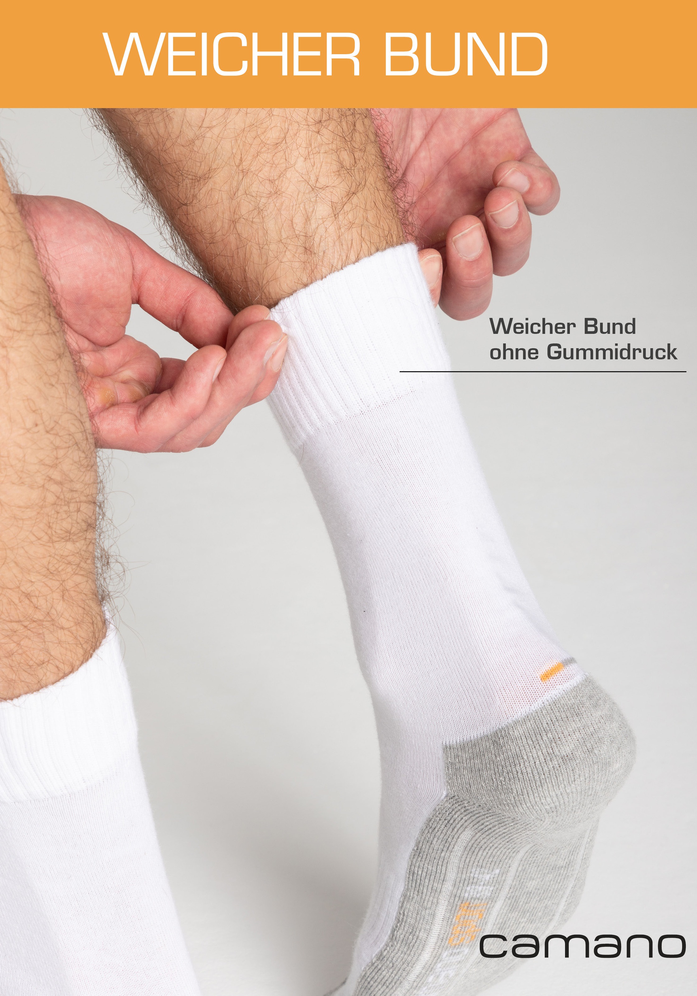 Camano Sportsocken »function«, (4 Paar), mit feuchtigkeitsregulierendem Material
