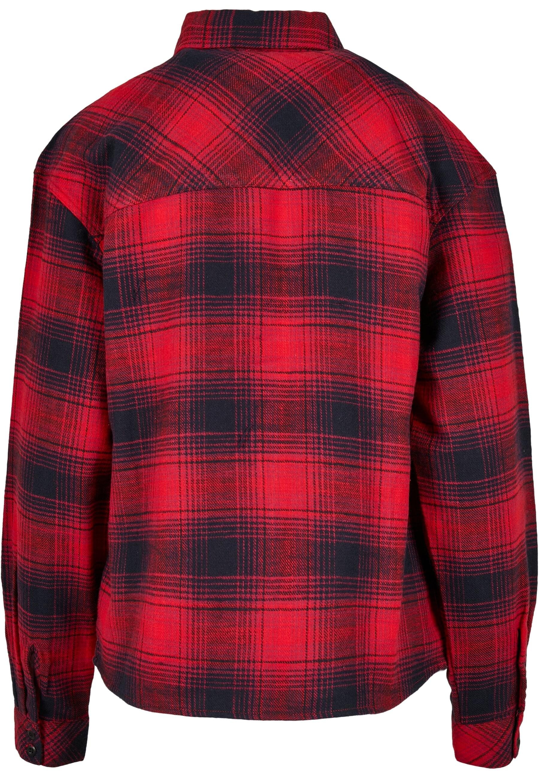 URBAN CLASSICS Langarmhemd »Urban Classics Damen Ladies Check Overshirt«, (1 tlg.)