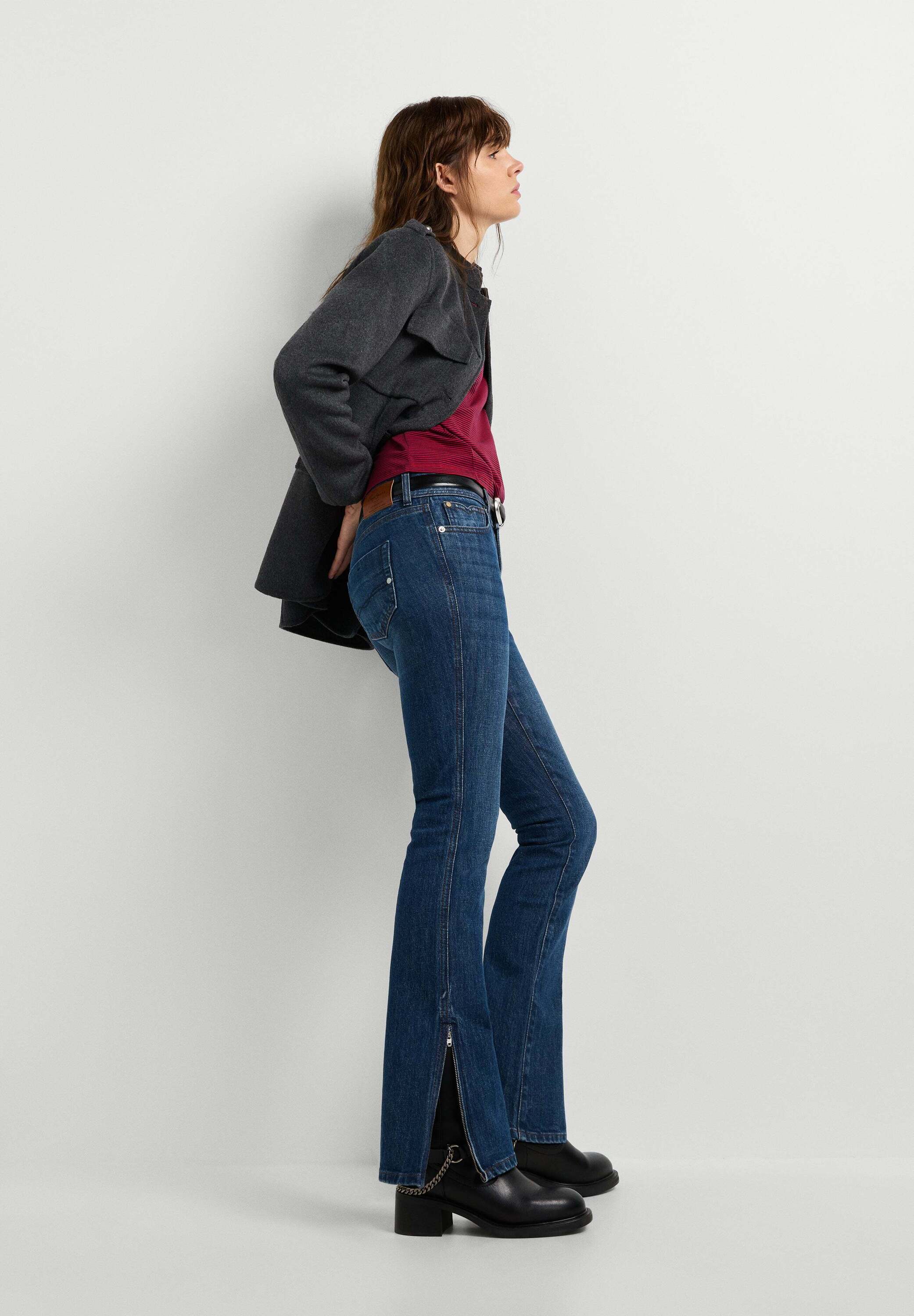 Pepe Jeans Bootcut-Jeans "bootcut fit jeans BOOTCUT MW PIPER BIKER"