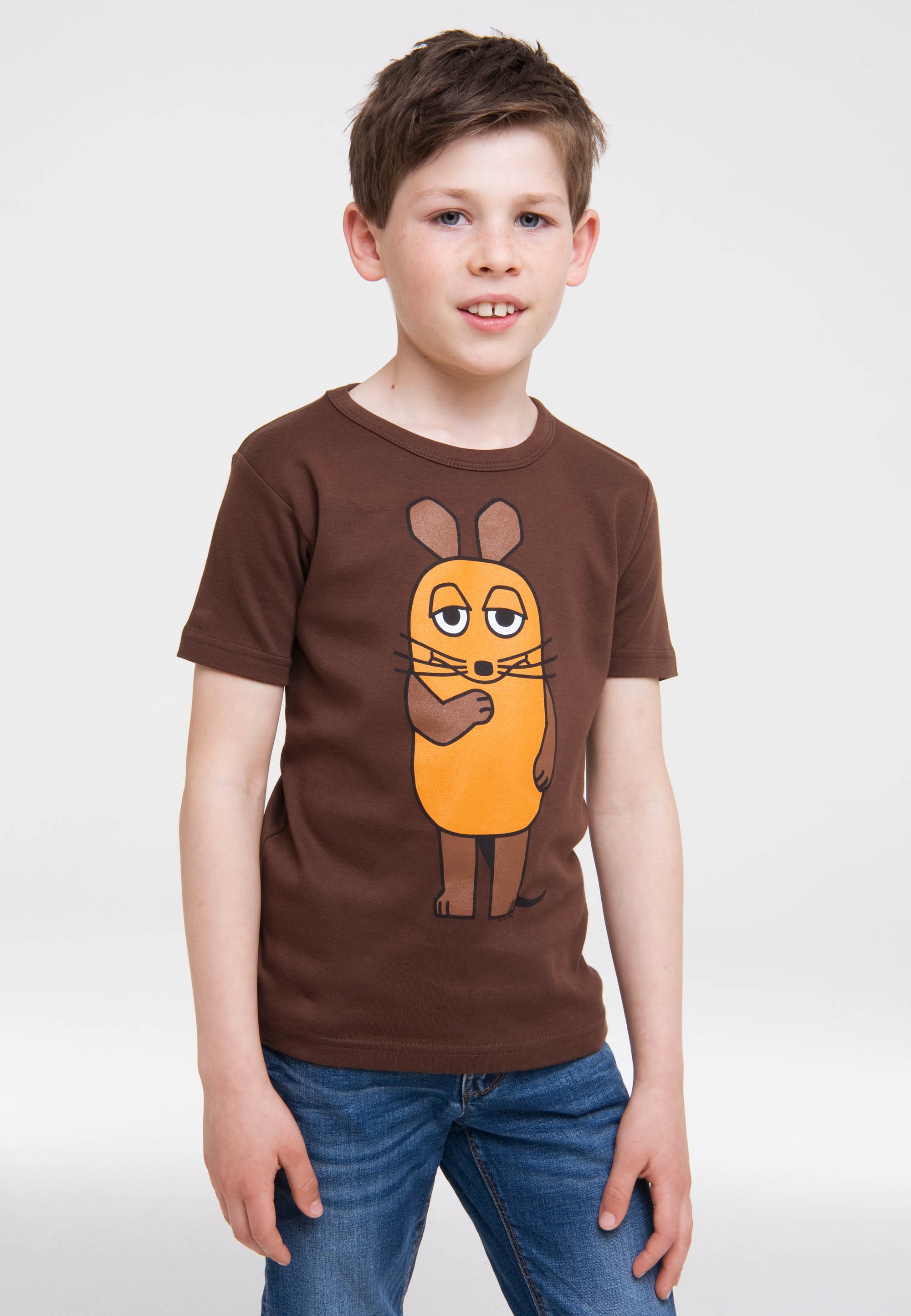 LOGOSHIRT Maus«, für lizenziertem BAUR »Die Originaldesign | mit T-Shirt ▷