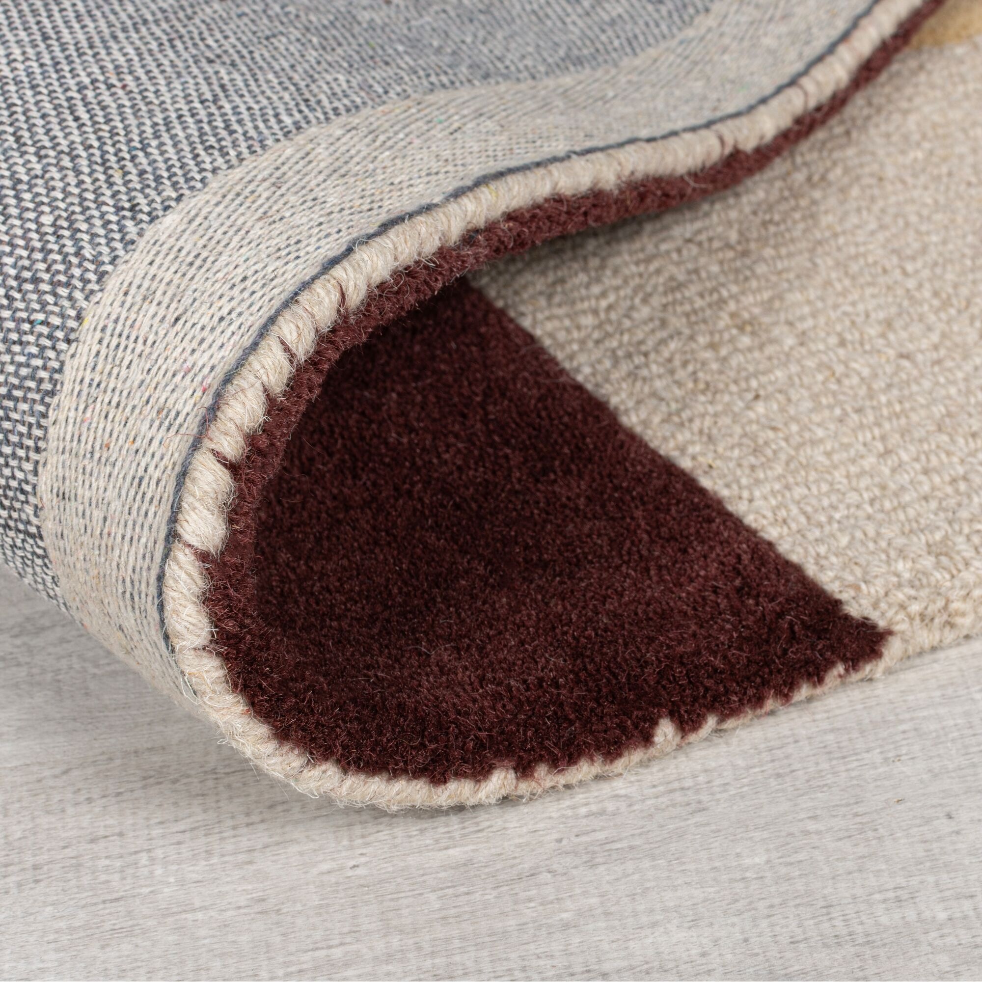 FLAIR RUGS Wollteppich »Glow«, rechteckig, 8 mm Höhe, fußbodenheizungsgeeignet, mit Hoch-Tief-Effekt, gemustert