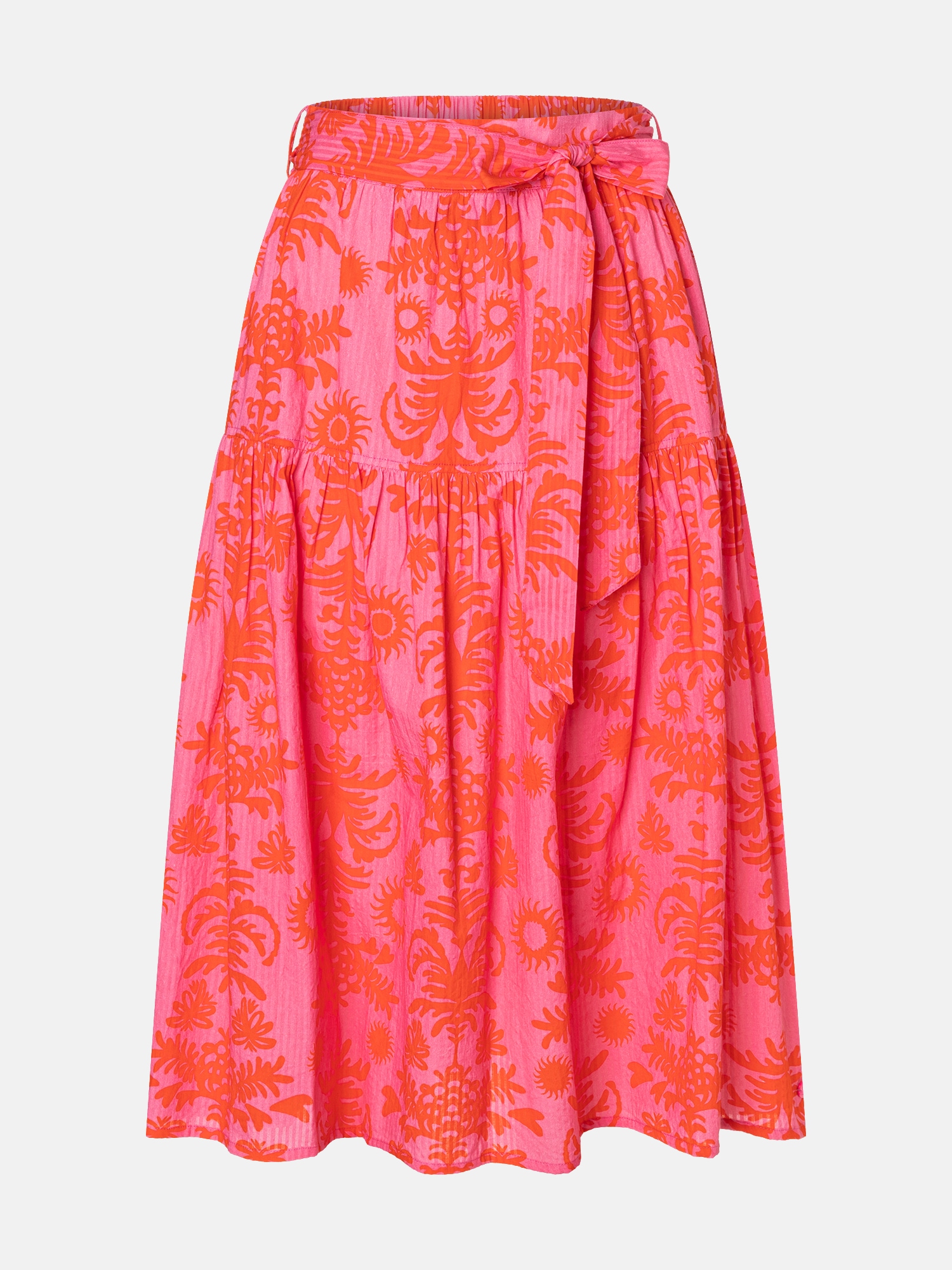 Lieblingsstück Midirock »BettyL« mit Allover-Print und Bindegürtel