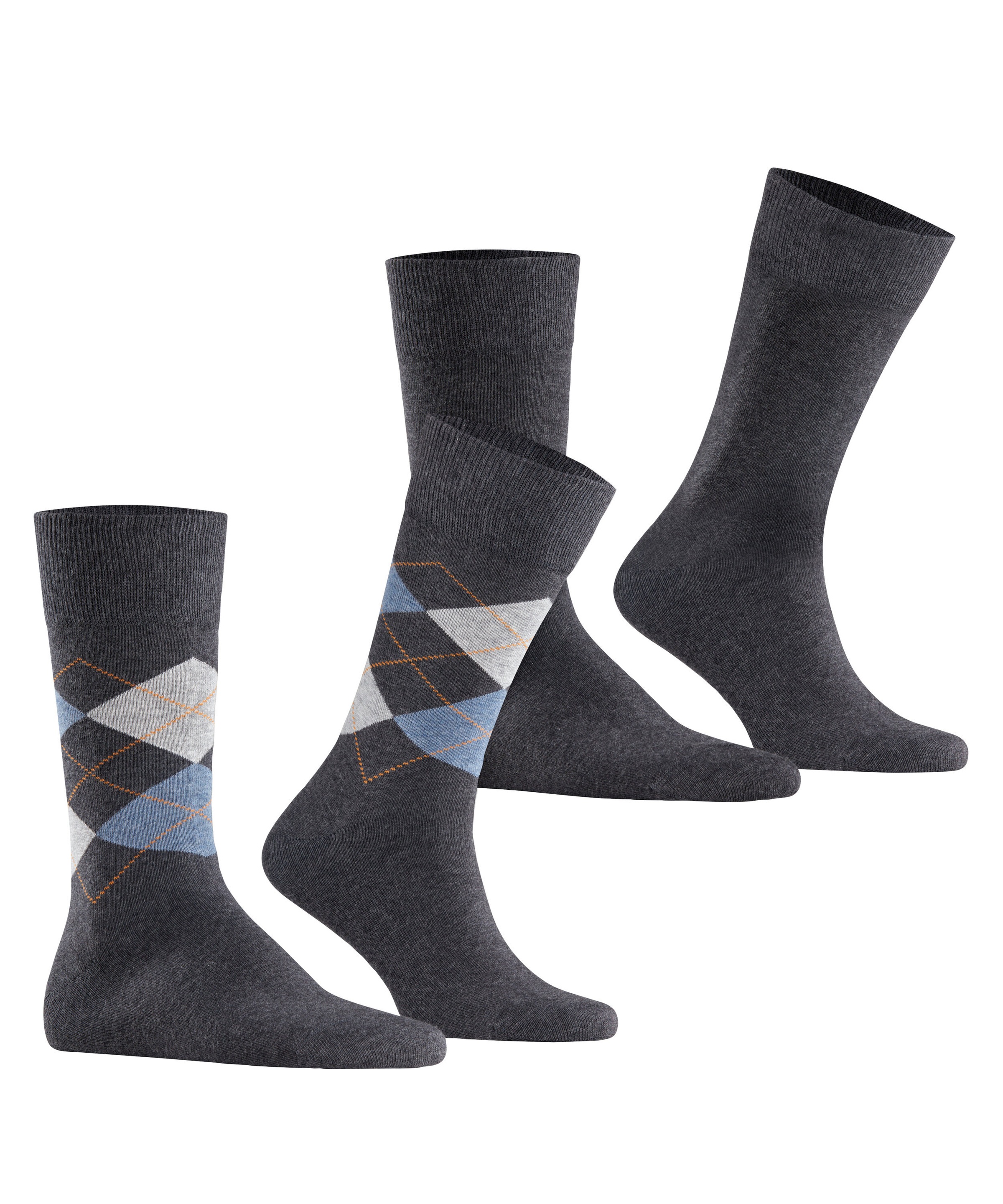 Burlington Socken "Everyday Argyle Mix 2-Pack" 3er Pack, 2 Stk. tlg. atmung günstig online kaufen
