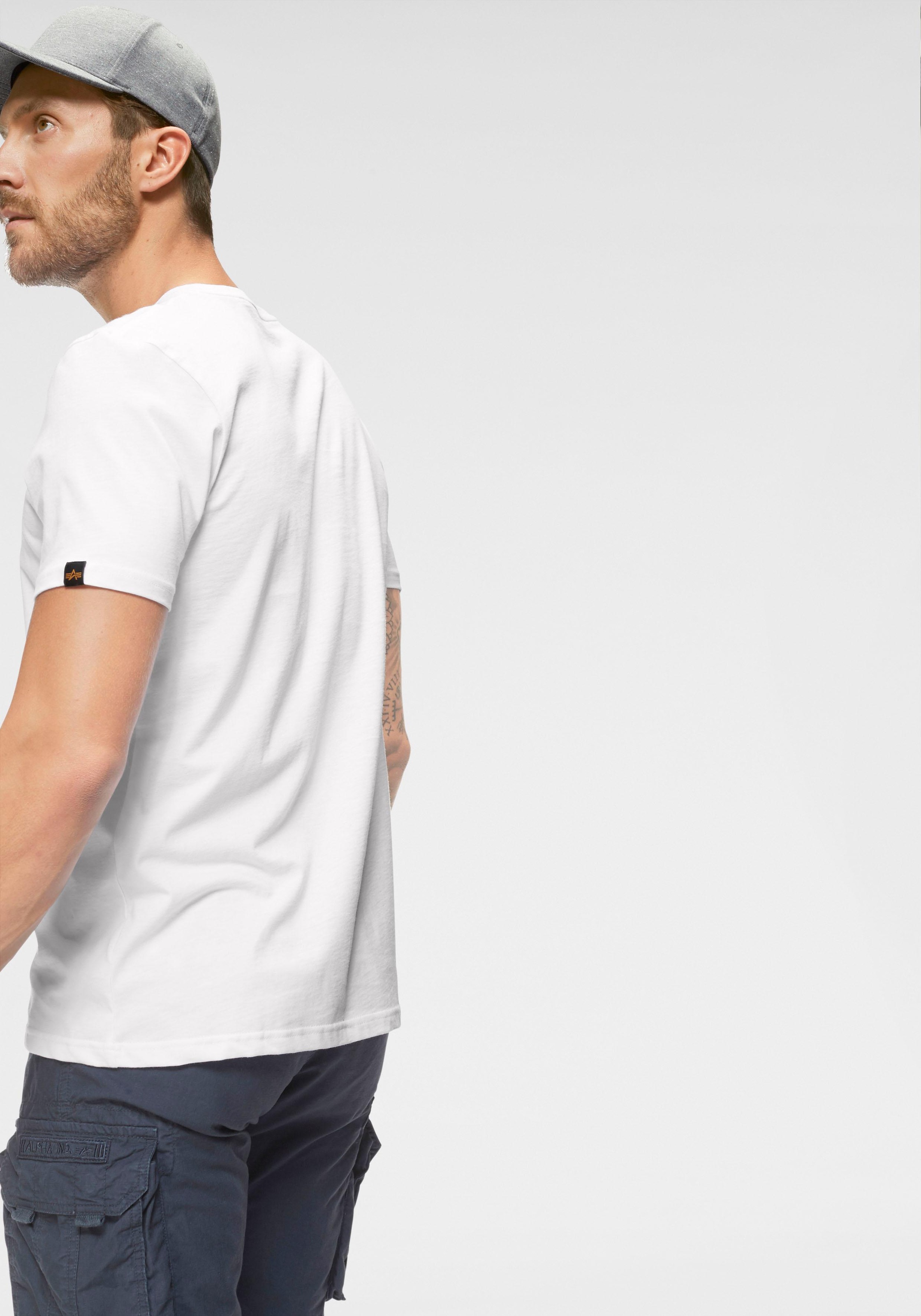 Alpha Industries Rundhalsshirt "BASIC T SMALL LOGO" günstig online kaufen