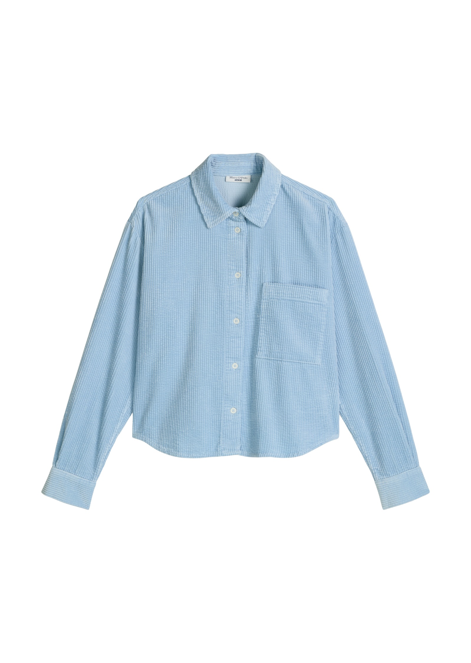 Marc OPolo DENIM Langarmbluse Cordbluse loose fit mit lässiger Bubble-Struk günstig online kaufen