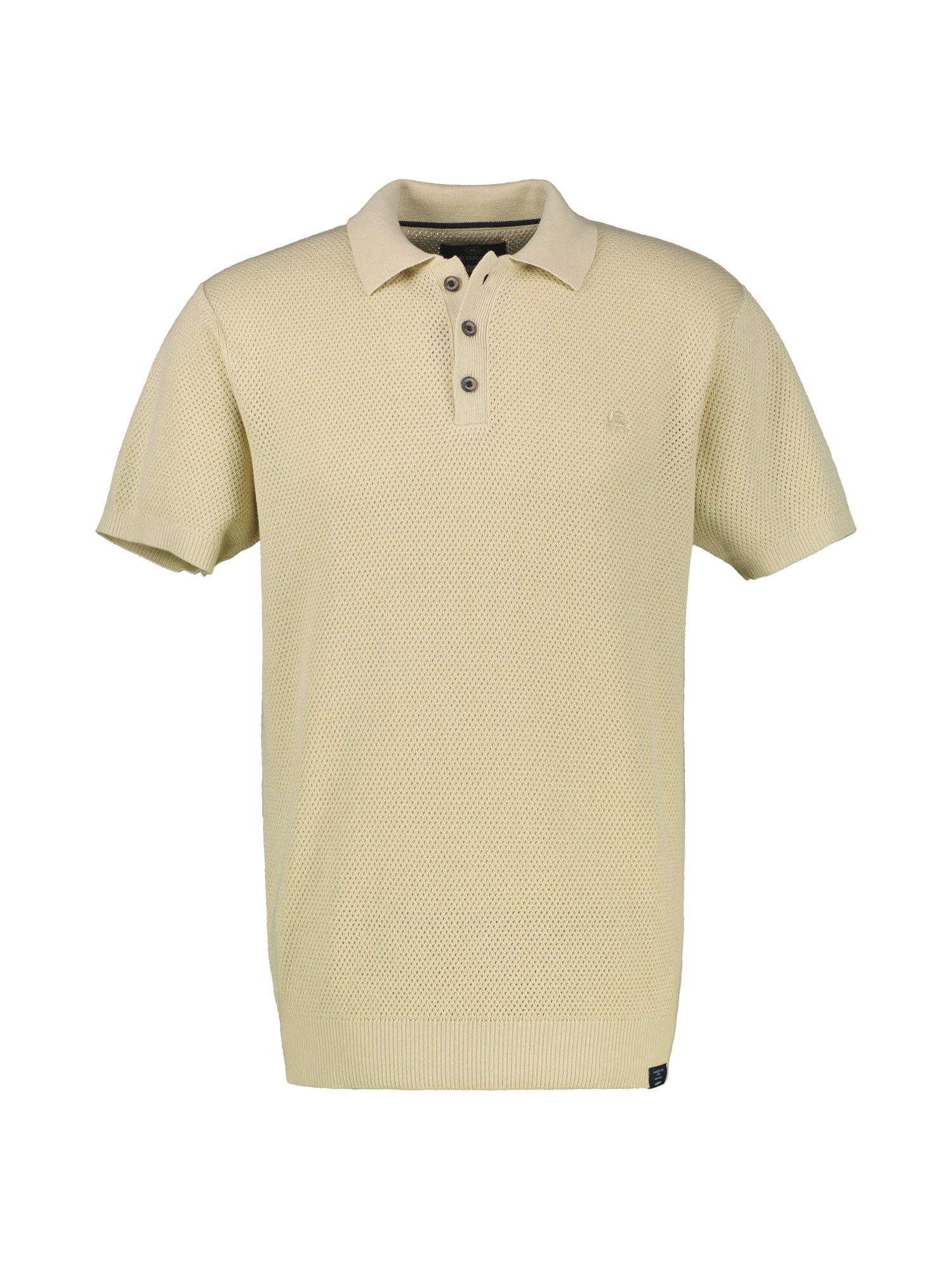 LERROS Poloshirt »Unifarbenes Poloshirt in Strukturqualität«