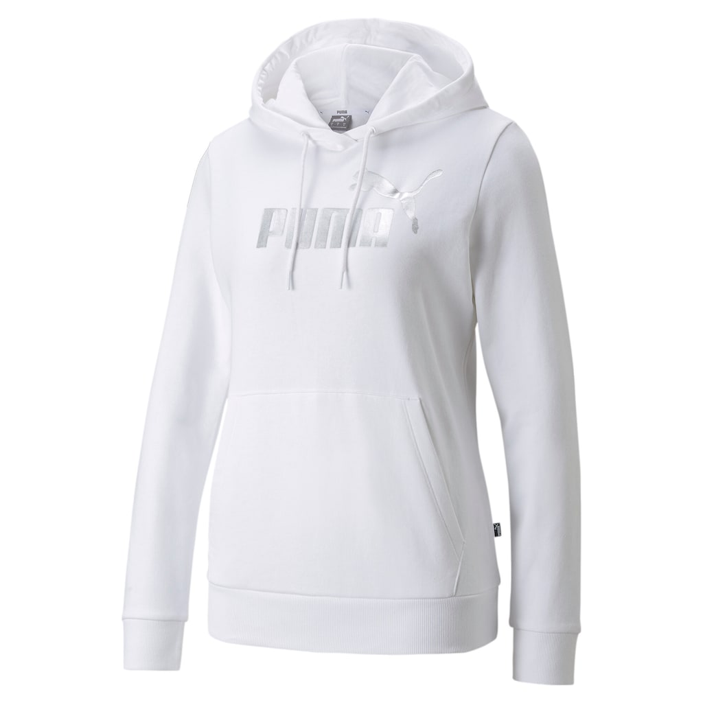 PUMA Kapuzensweatshirt »ESS+ METALLIC LOGO HOODIE TR«