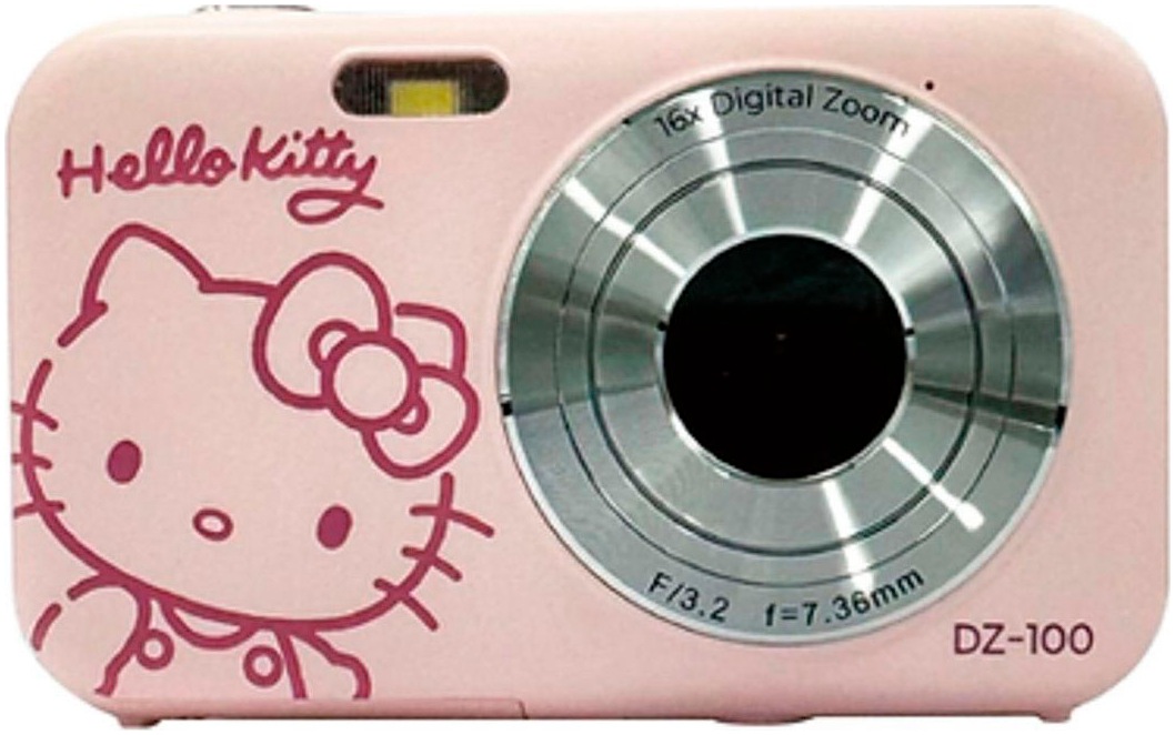 "YASHICA Kompaktkamera ""DZ-100 Hello Kitty"", rosa, B:9,2cm H:5,8cm T:2,4cm, Fotokameras"