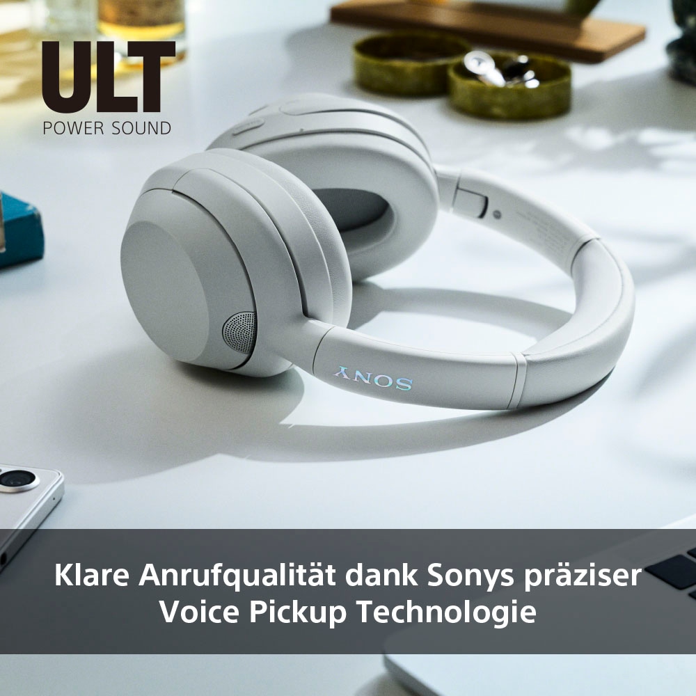 Sony Kopfhörer »ULT Wear«, A2DP Bluetooth-AVRCP Bluetooth-Bluetooth-HFP-HSP, Multi-Point-Verbindung-Noise-Cancelling-Sprachsteuerung-kompatibel mit Siri, tiefem Bass, Geräuschunterdrückung, klare Anrufqualität, iOS & Android