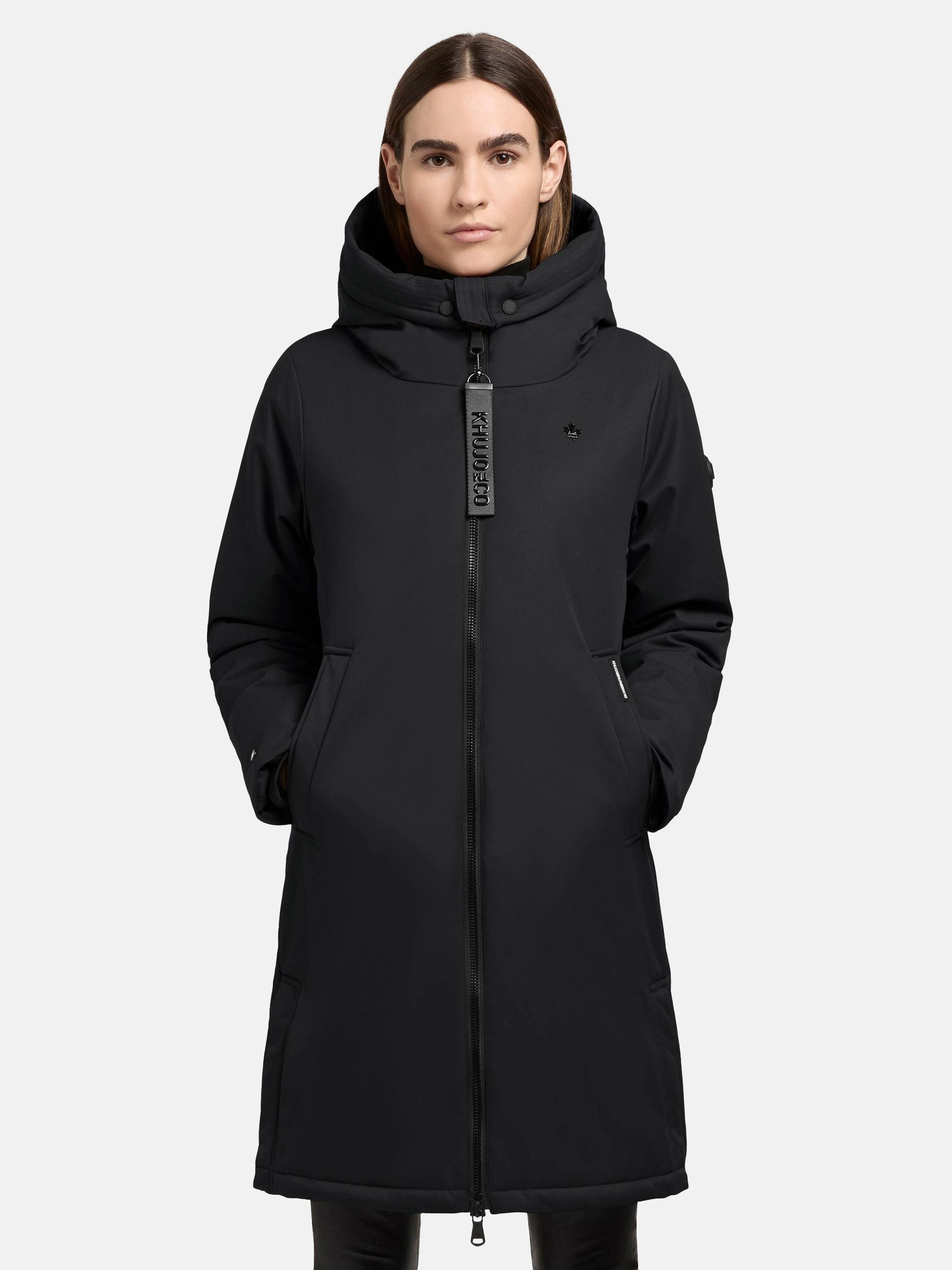 khujo Kurzmantel "Yaak3-YM", urbaner Damen Parka mit gestepptem Innenfutter