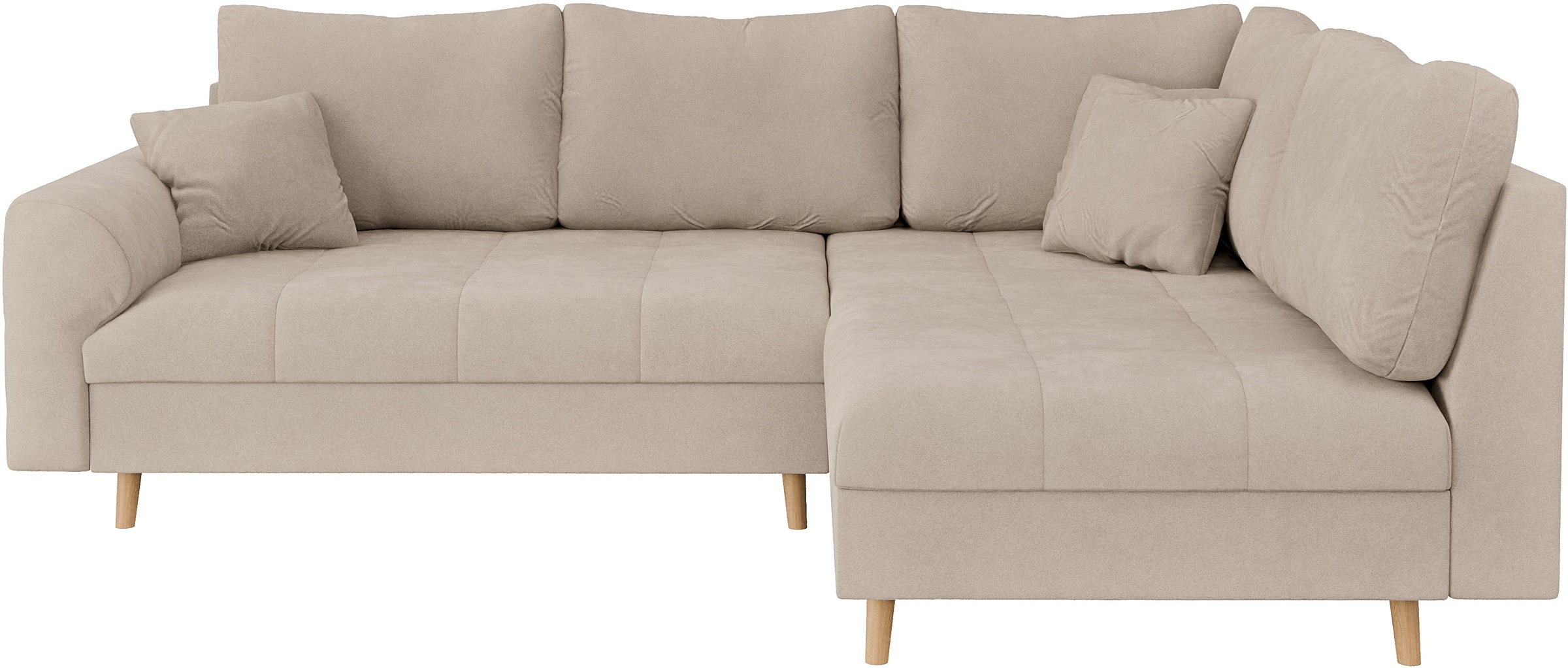 Home affaire Ecksofa "CHARRE L-Form mit Ottomane, Maße B/T/H: 231/161/81 cm günstig online kaufen