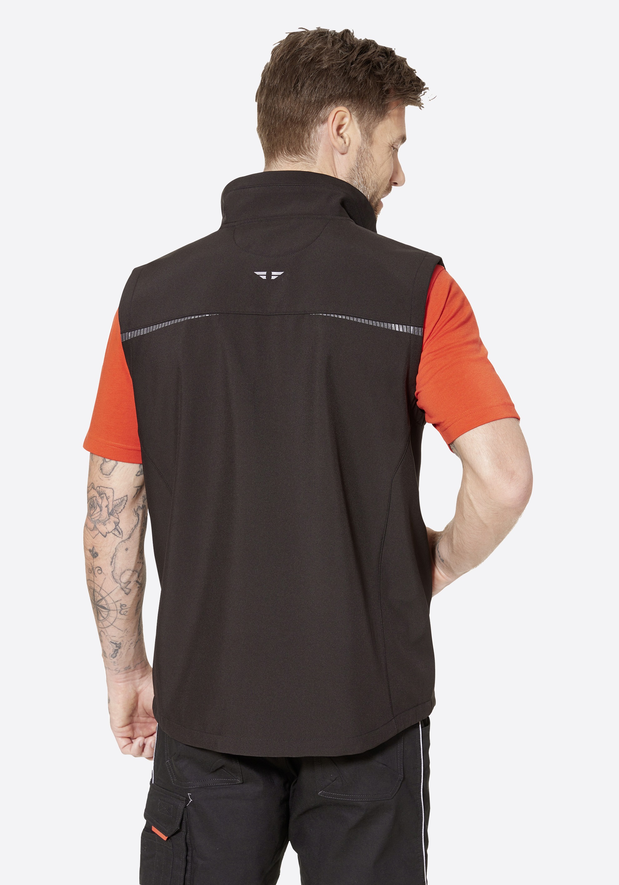 Thumbnail - HERO by John Medoox Arbeitsweste "Workwear Arbeits-Cargoweste Softshell" Arbeits-Cargoweste Softshell Funktionsqualität ...