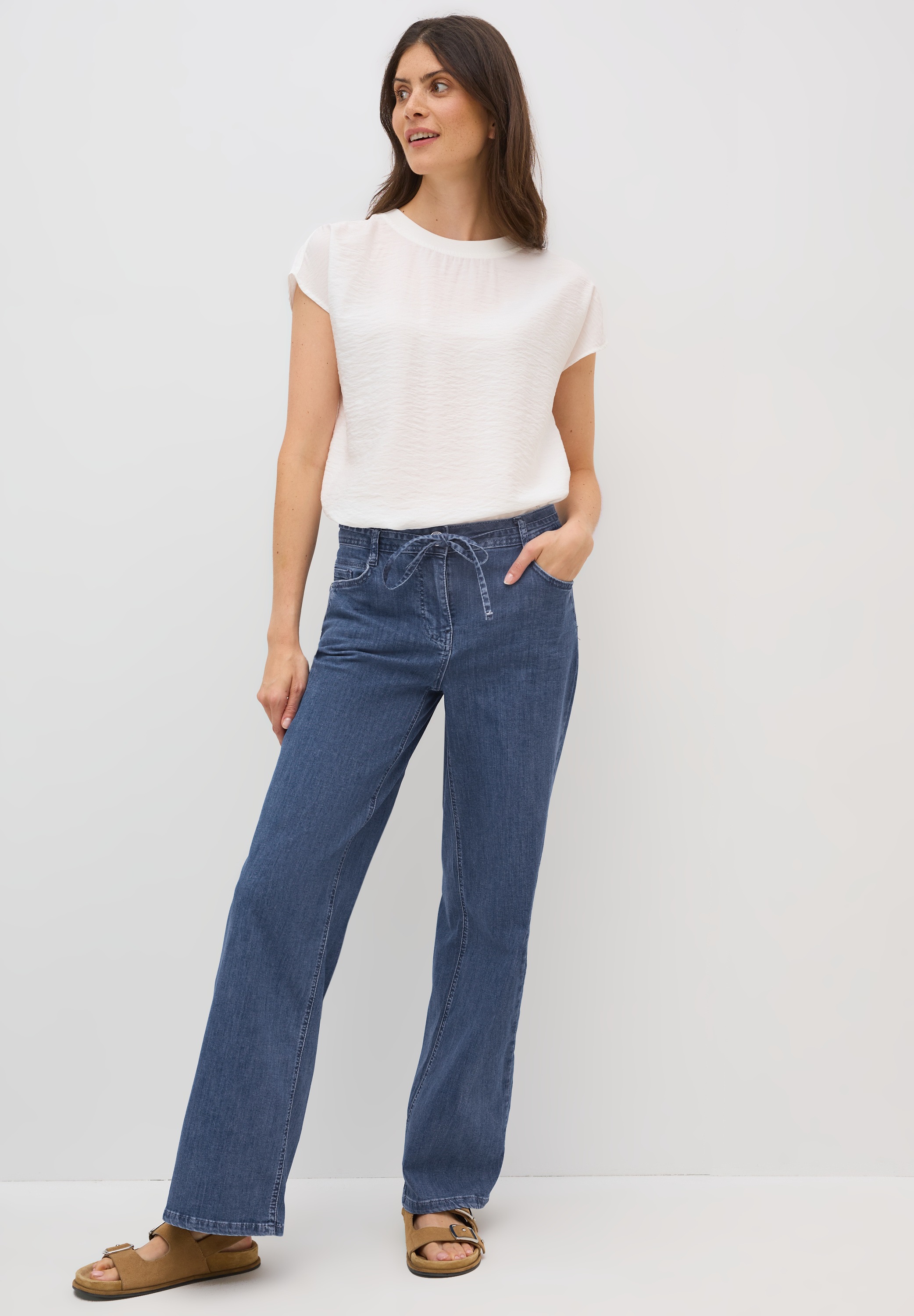 STREET ONE Loose-fit-Jeans, High Waist