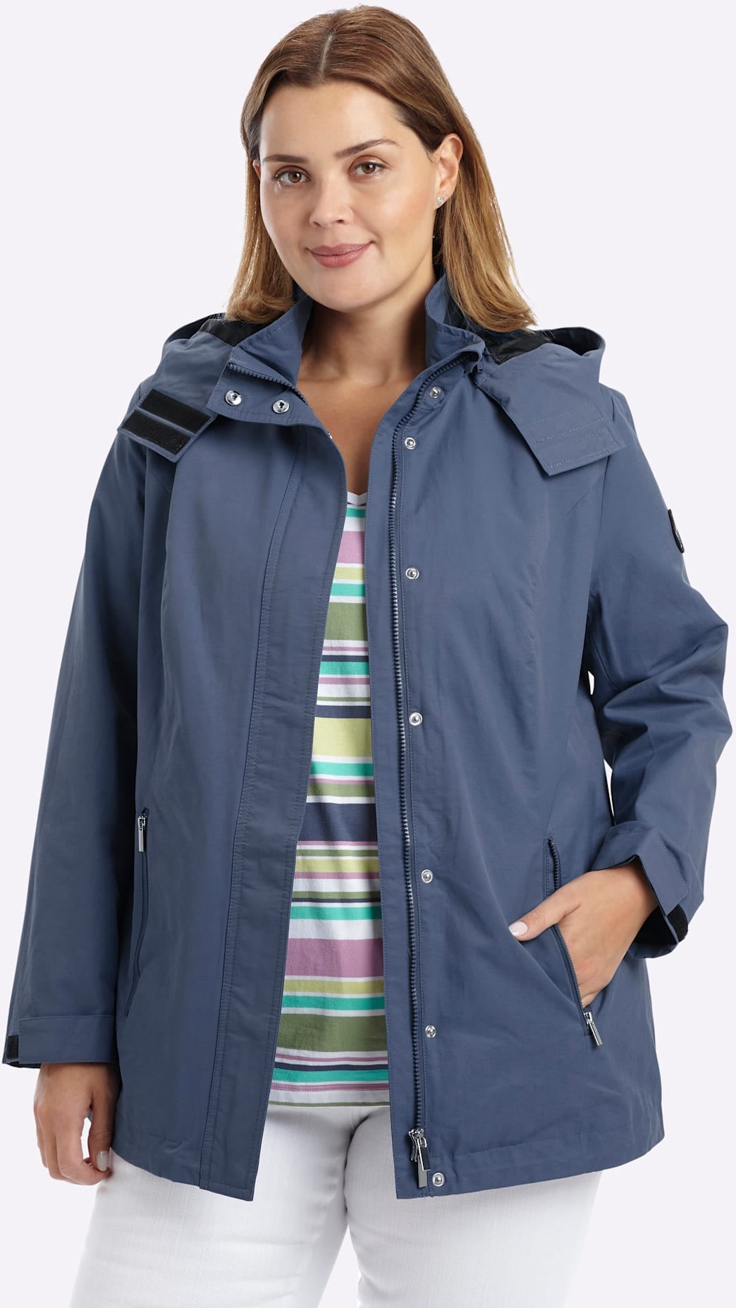 Sheego Regenjacke mit Kapuze