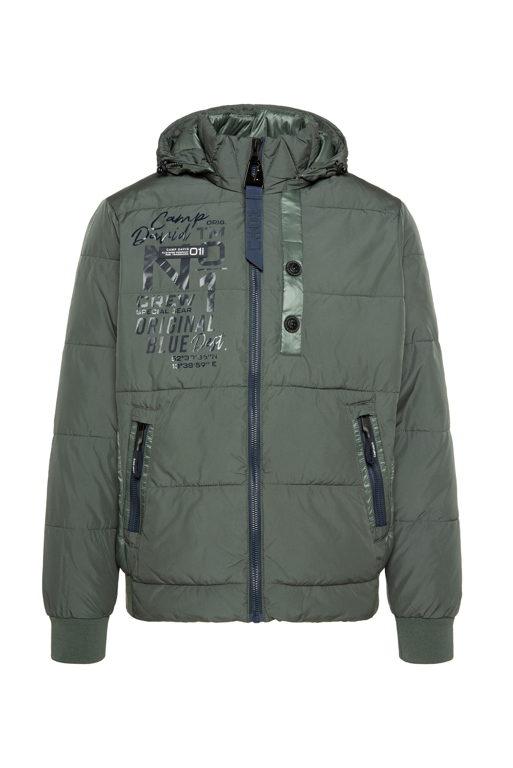 CAMP DAVID Winterjacke, mit Kapuze, mit Innentaschen