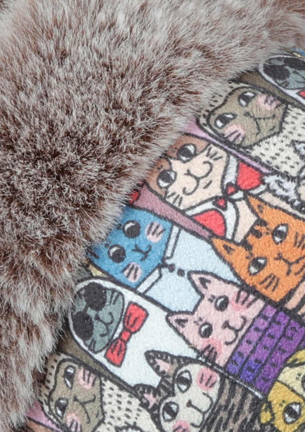 Skechers Pantoffel "TOO COZY CHIC CAT", Hausschuh mit witzigem Katzenprint günstig online kaufen
