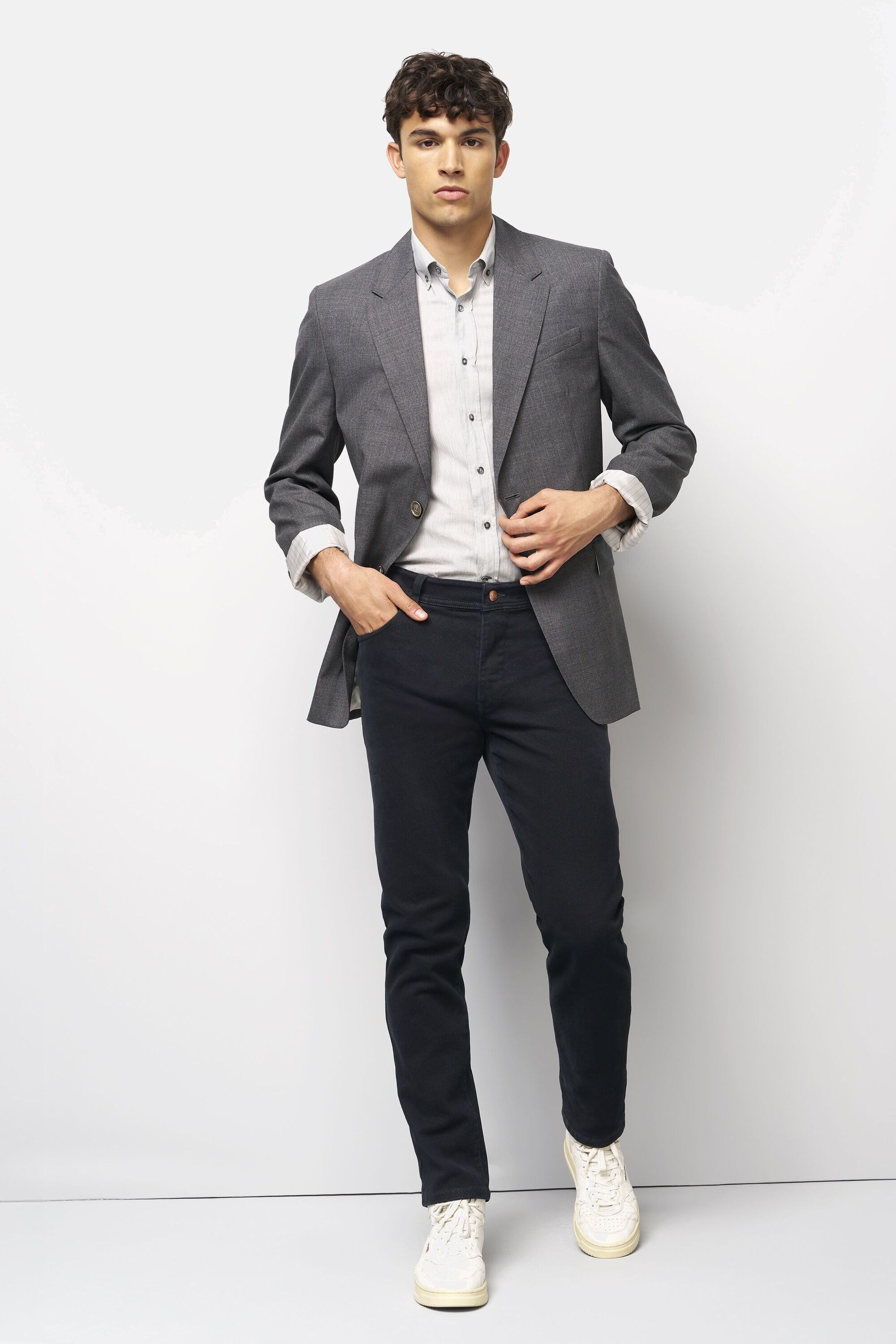 5-Pocket-Jeans MEYER "M5 Five Pocket", Herren, Gr. 34, Länge 32, schwarz, 99% Baumwolle, 1% Elasthan, unifarben, regular fit lang, Jeans 5-Pocket-Jeans