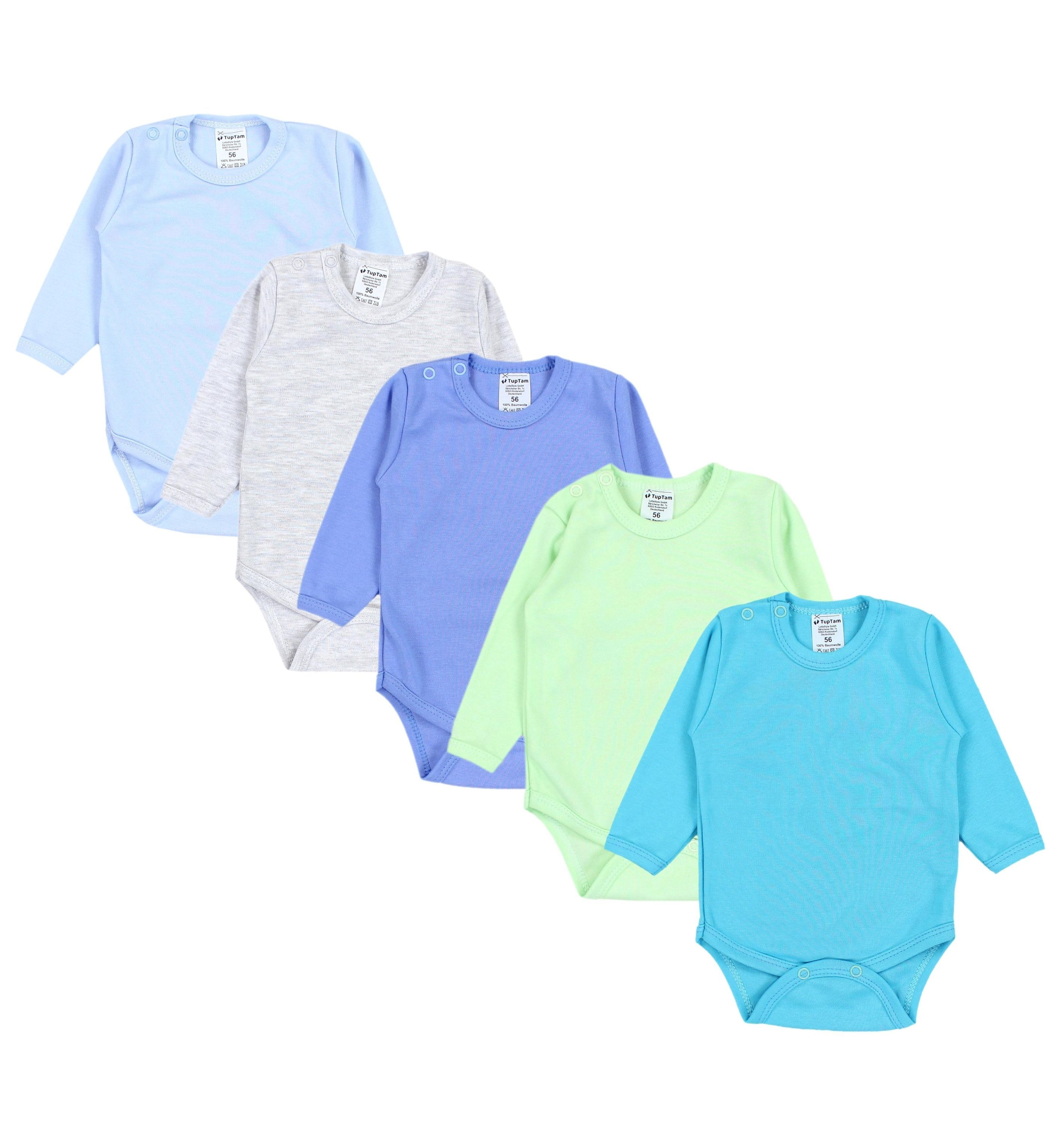 TupTam Langarmbody »Body Jungen Baby Body Langarm 5er Pack«