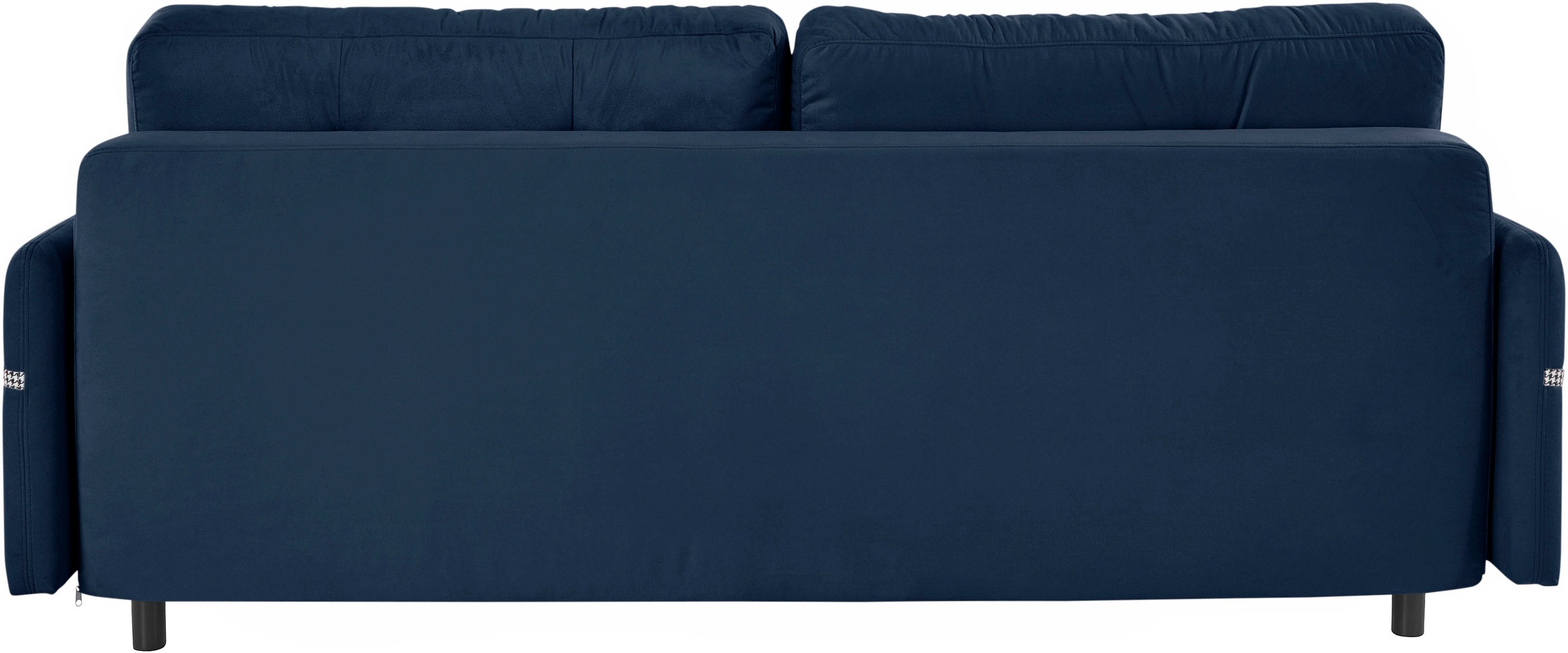 INOSIGN Schlafsofa »Emily«, incl. Bettfunktion und Bettkasten, Seitentache im Armteil, Federkern