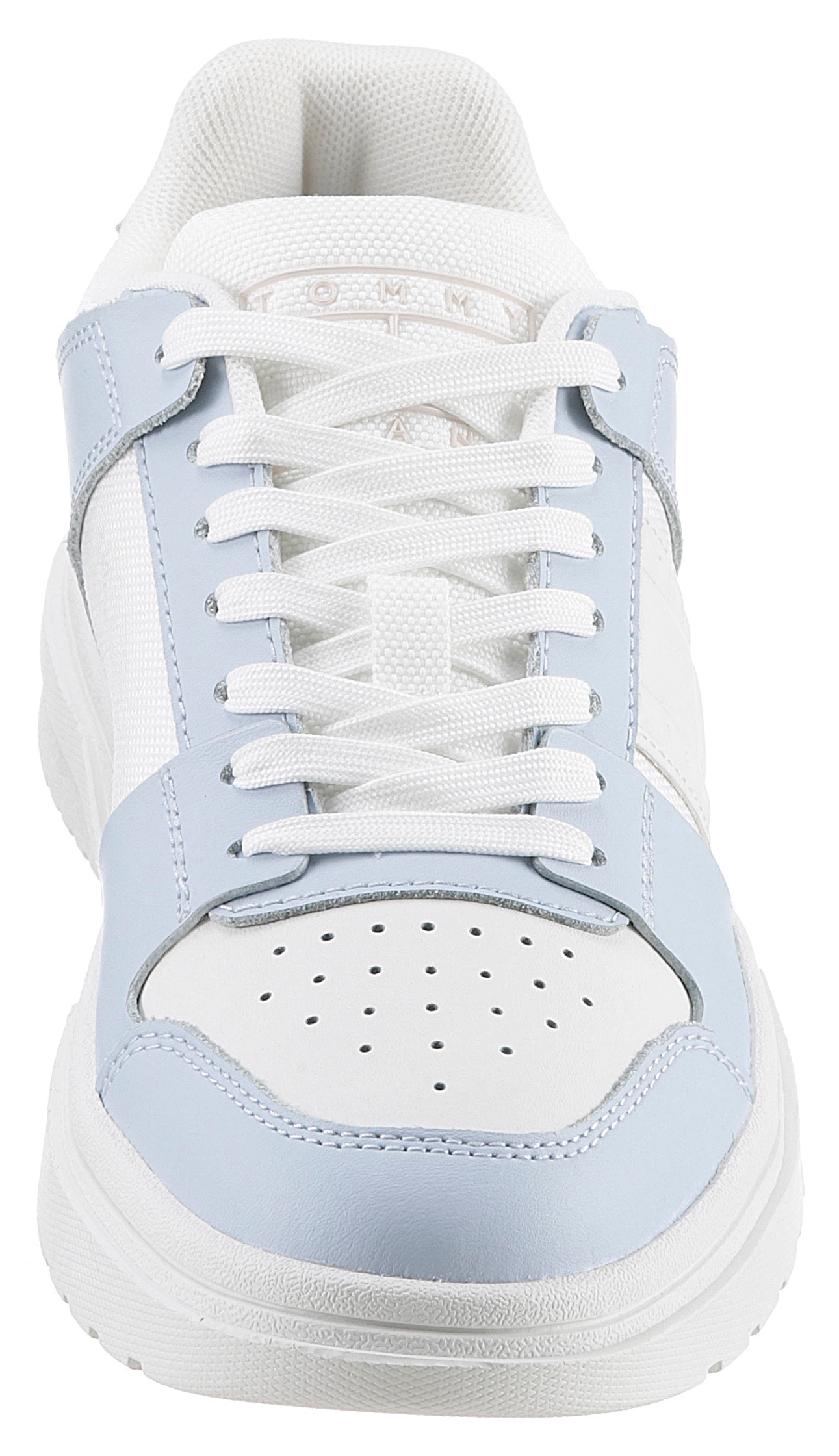 Tommy Jeans Plateausneaker »TJW SKATE SNEAKER MAT MIX«, im lässigen Basket-Look, Freizeitschuh, Halbschuh, Schnürschuh