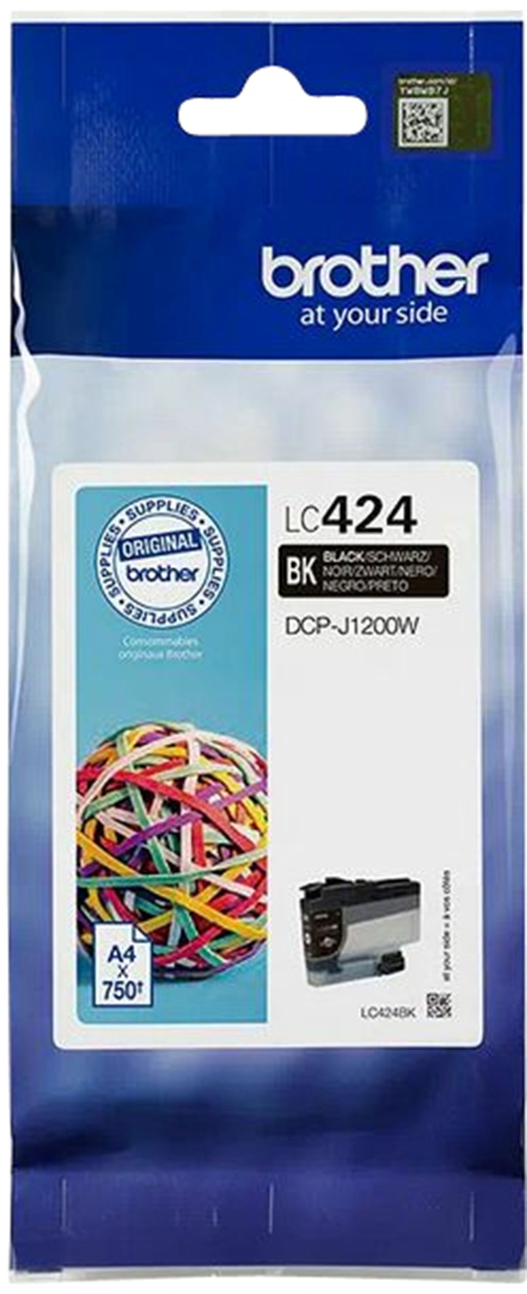 Brother Tintenpatrone »LC-424BK«, (1 St.)