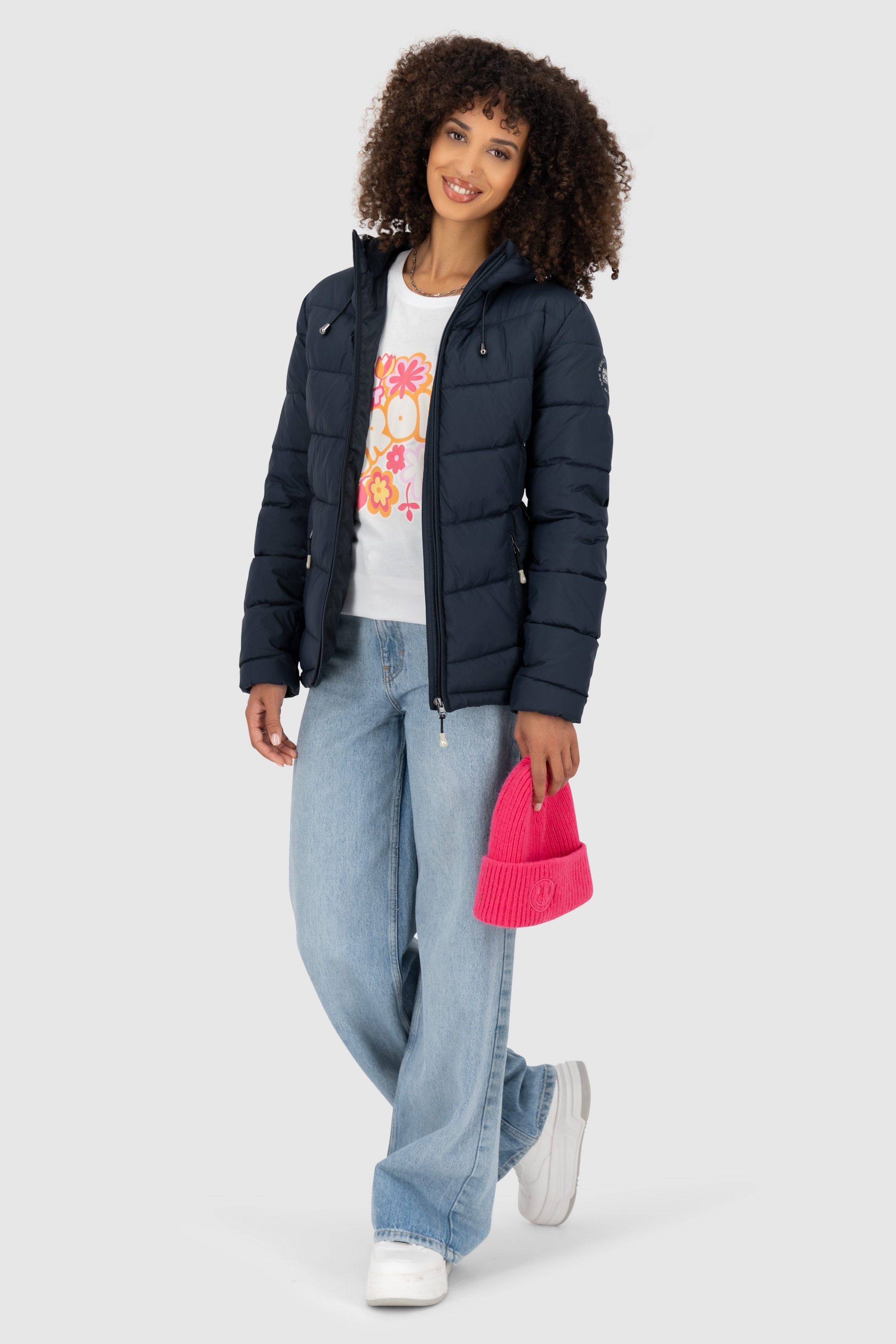 Alife & Kickin Winterjacke »Damen LirazAK A«, Ultraleichte taillierte Steppjacke mit Kapuze