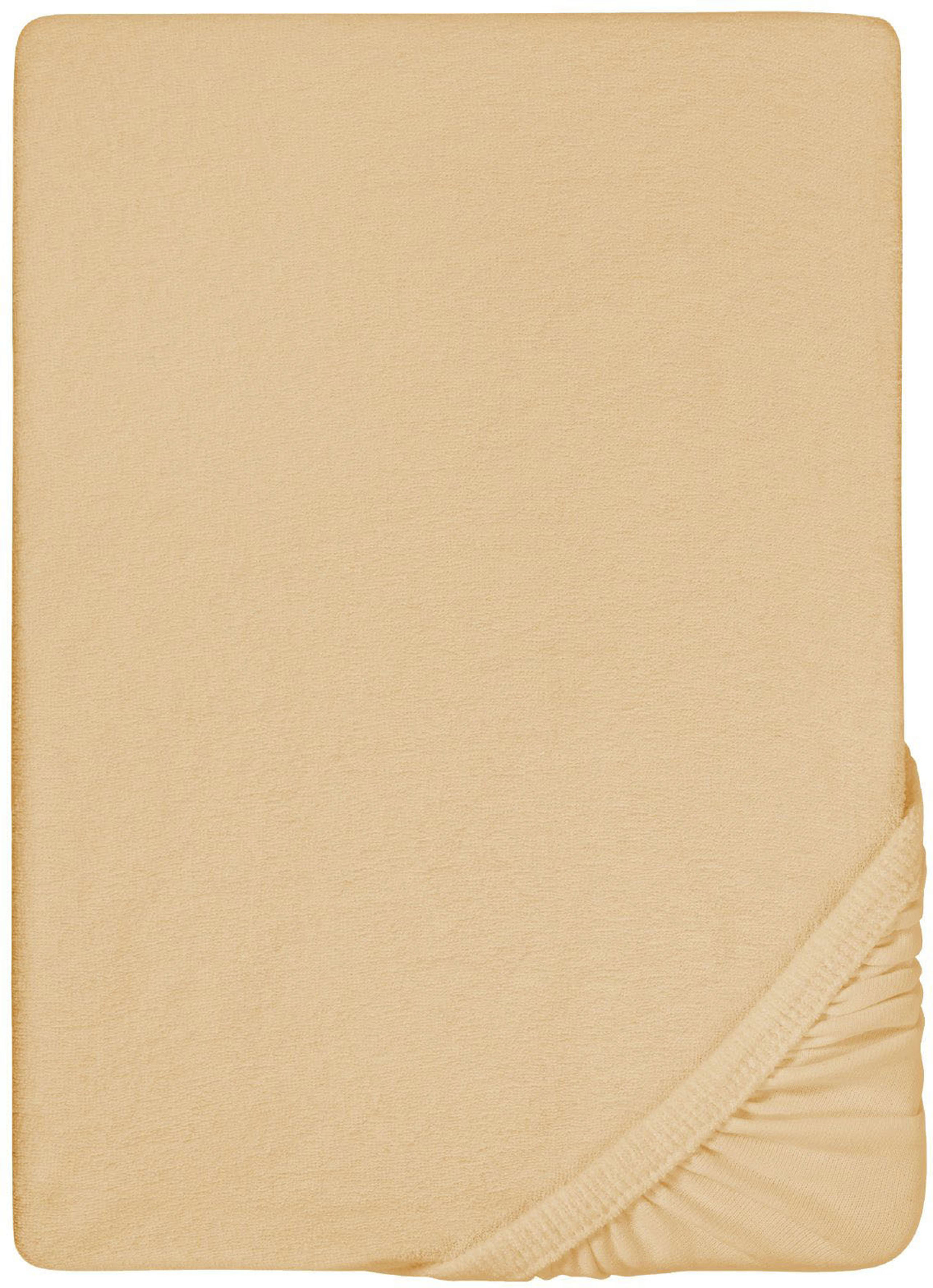 Biberna Spannbettlaken "0012344 Premium Frottee-Stretch Spannbetttuch 80% Baumwolle" Frottee-Stretch, Rundumgummi, bügelfrei, ab Größe 90 x 190 cm