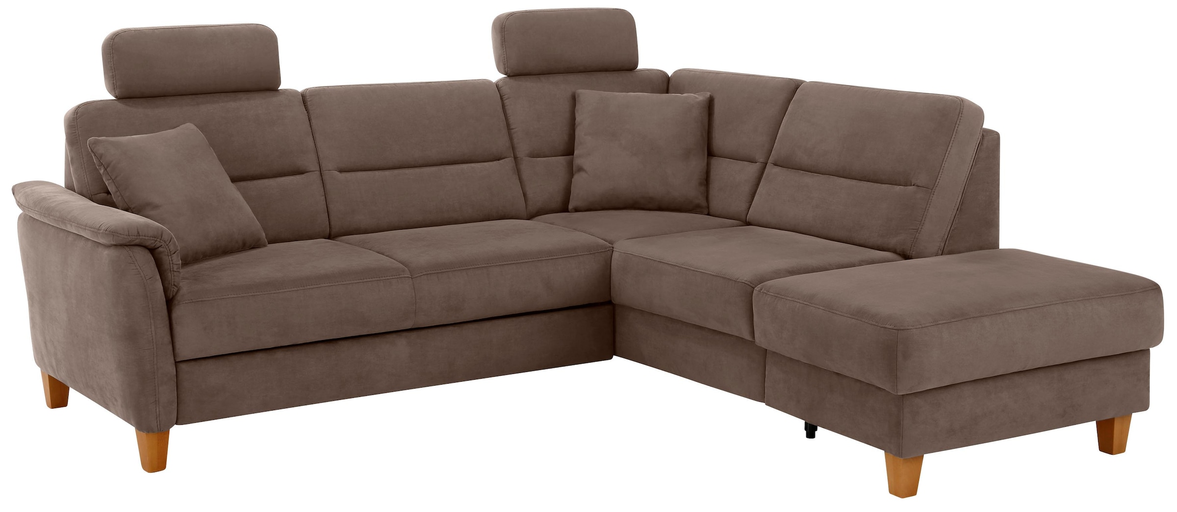 Home affaire Ecksofa »Palmera L-Form«, Federkern, wahlweise mit Bettfunktion und mit/ohne Stauraum