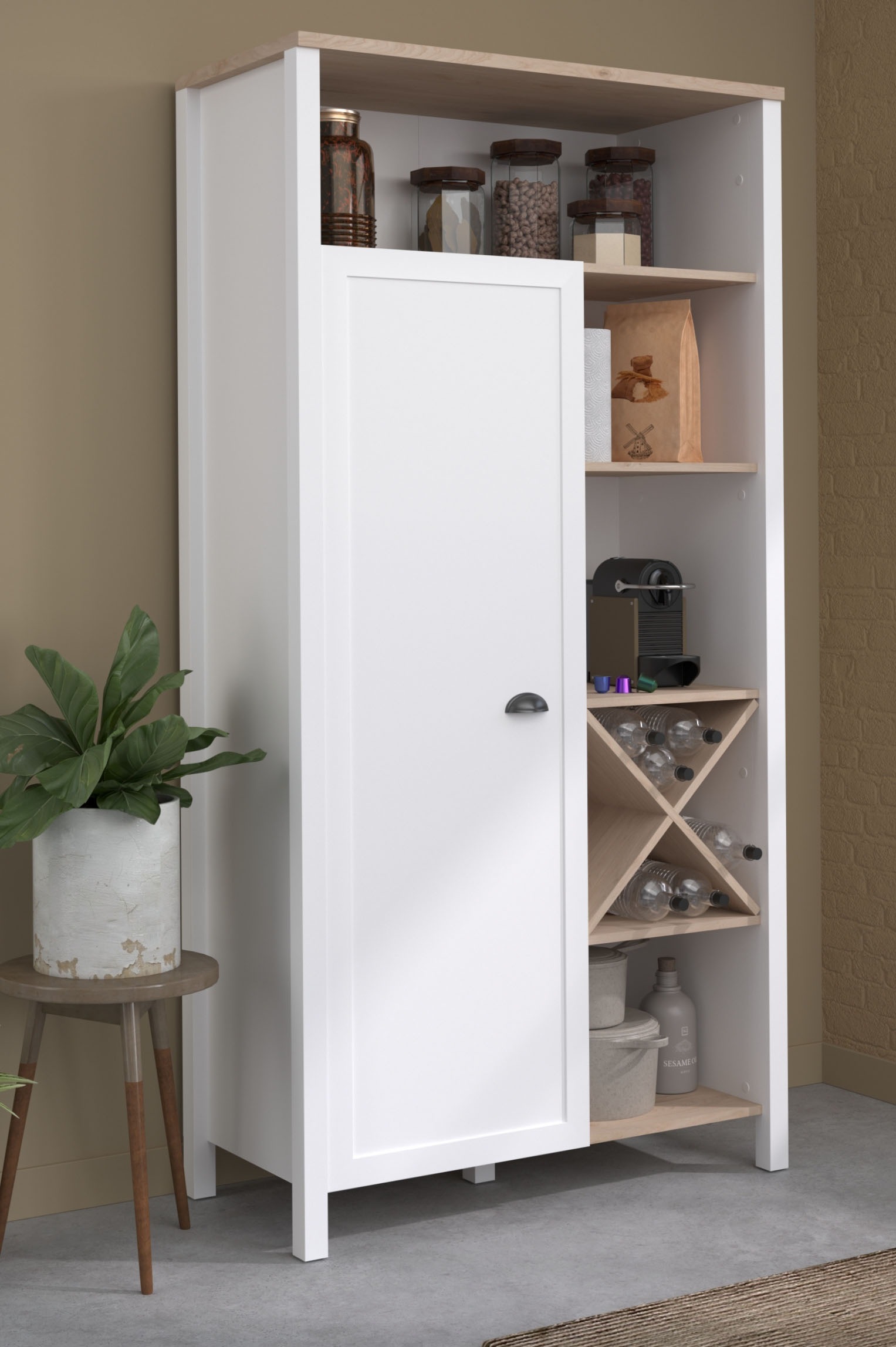 Parisot Buffet "Cottage 11", (1 St.), Viel Stauraum, Flaschenregal, Metallg günstig online kaufen