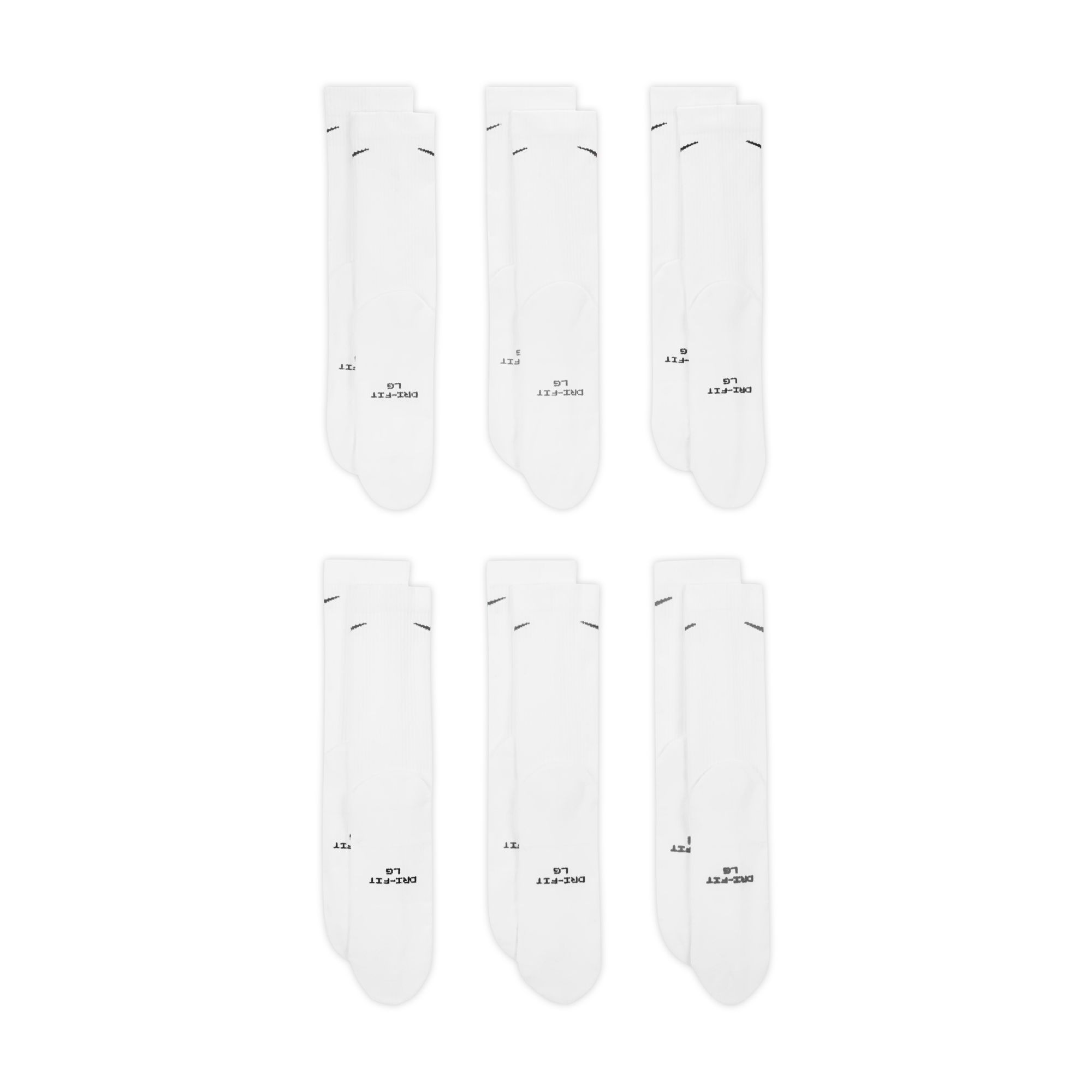 Nike Sportsocken »U NK ED ELVD CRW 6P - 144« für sportliche Aktivitäten, für verschiedene Sportarten