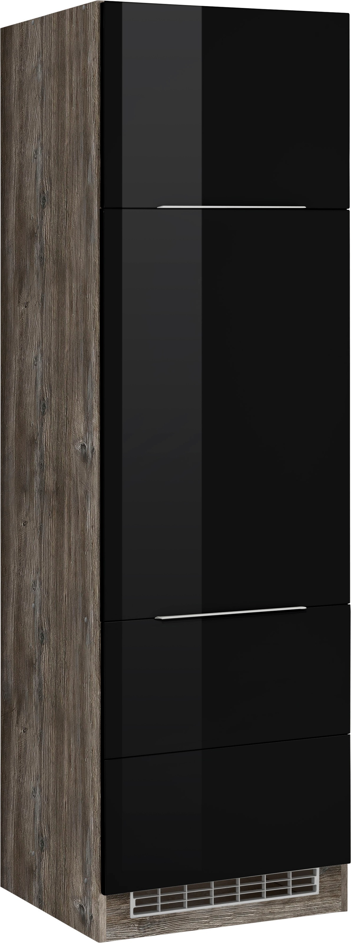KOCHSTATION Kühlumbauschrank »KS-Brindisi«, 60 cm breit, 200 cm hoch, hochwertige MDF Fronten