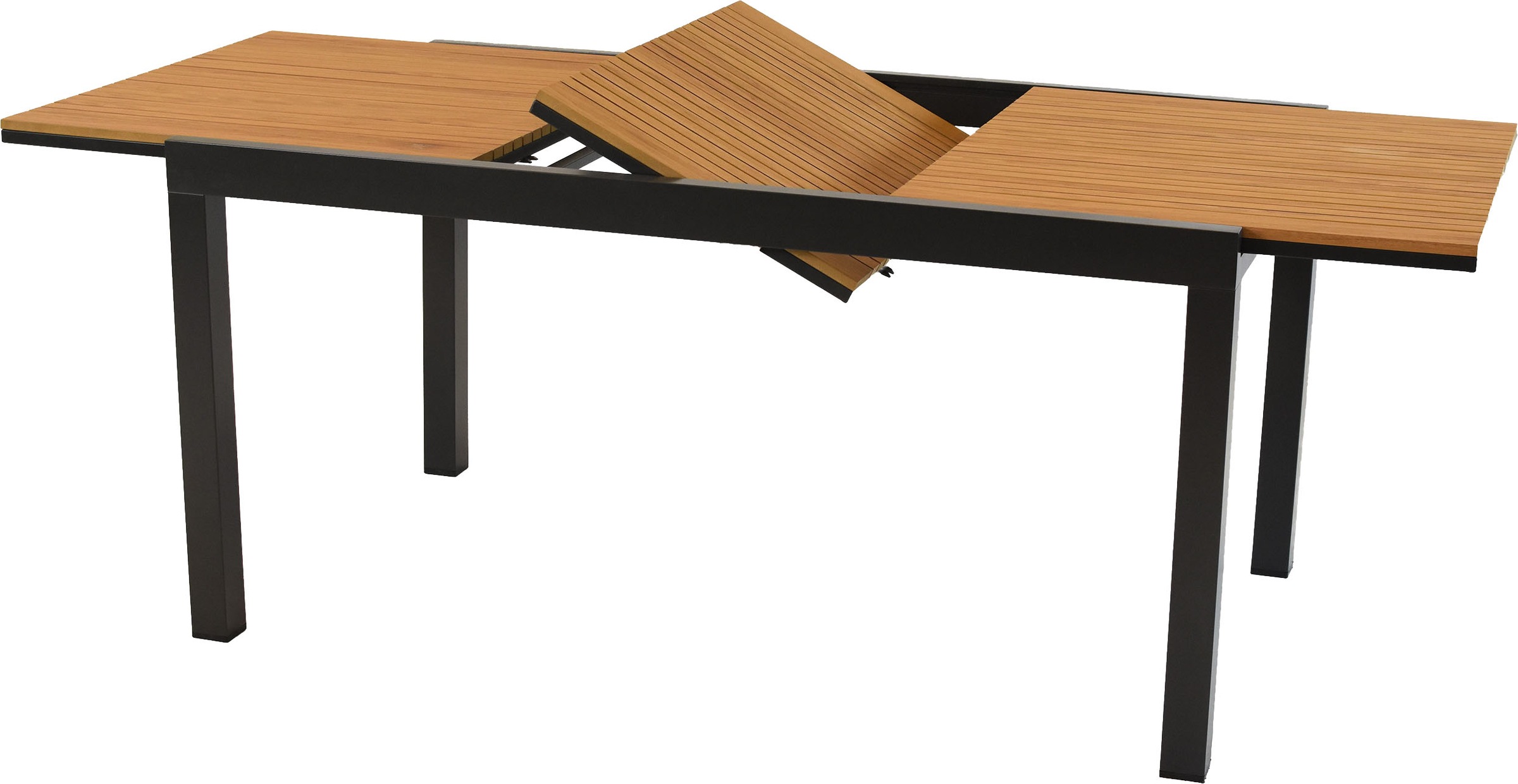 MERXX Garten-Essgruppe »Parella« Set, 13 tlg. inkl. 6 Stapelsessel, 6 Auflagen, 1 Ausziehtisch