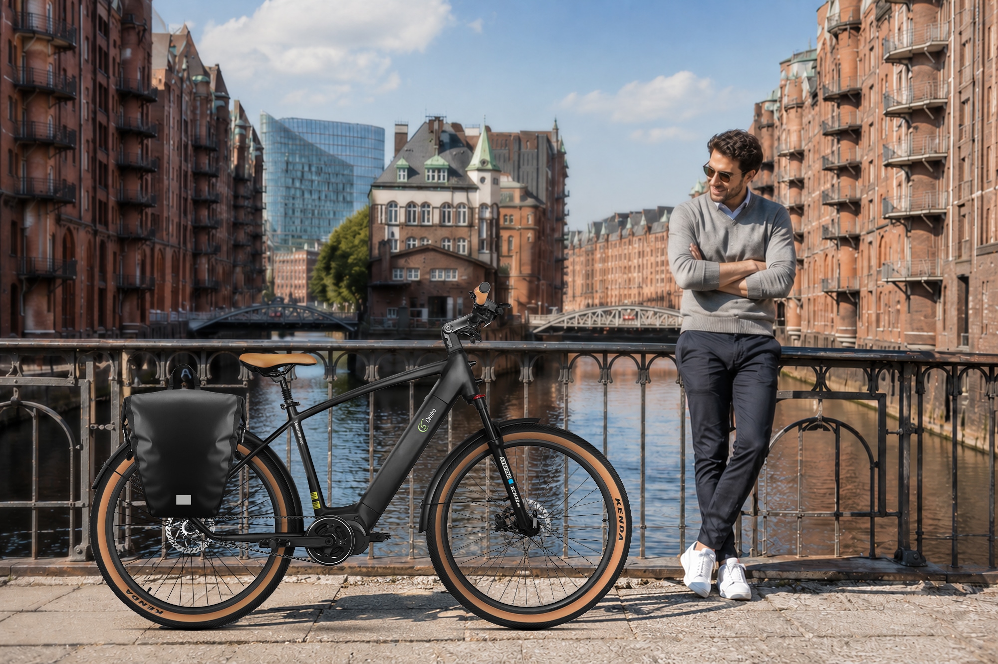 SachsenRad »S8R Centro Riemenantrieb mit Alarmanlage« 1 Gang ohne Schaltung Mittelmotor 250 W