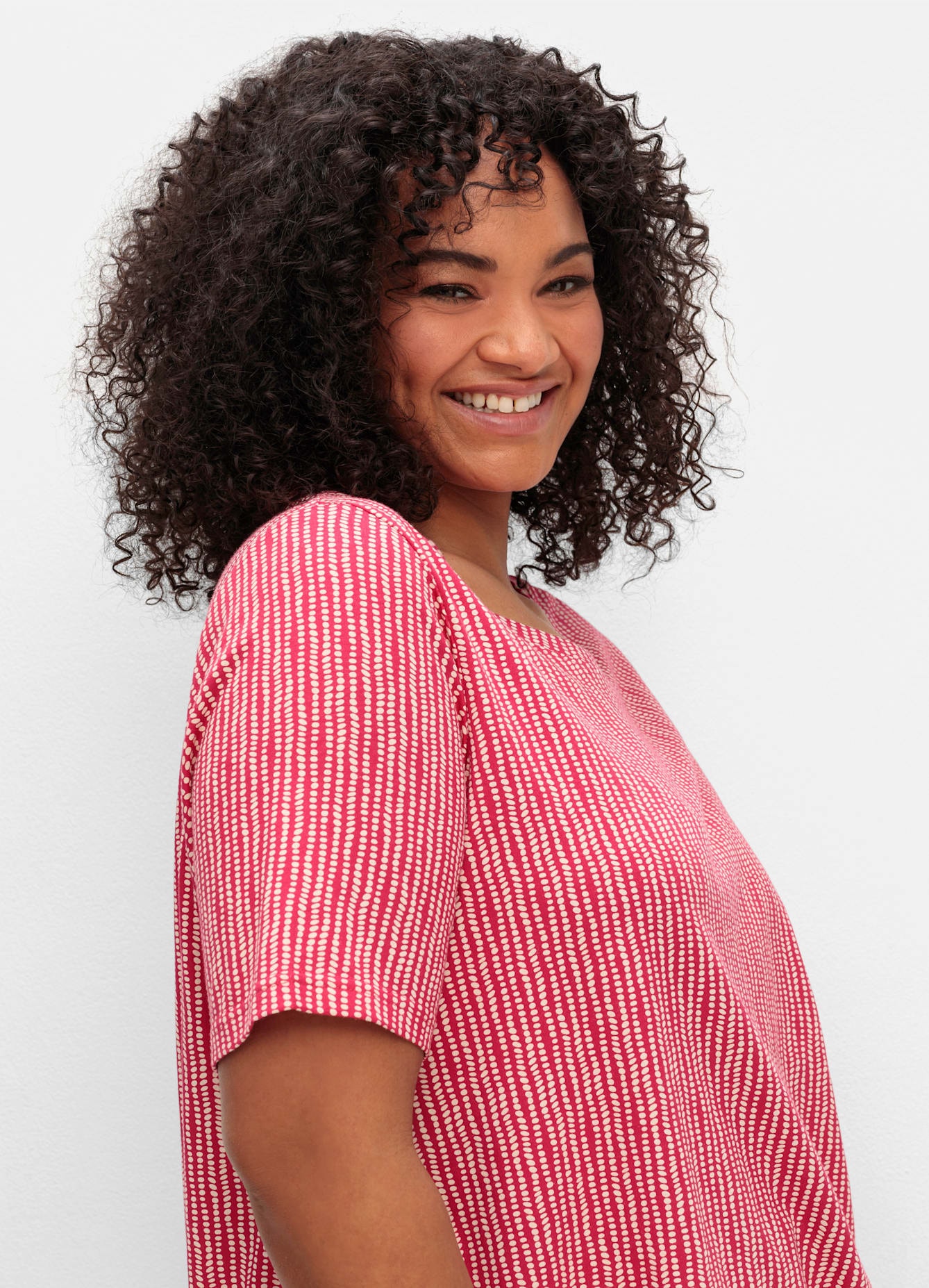Sheego Kurzarmshirt »Rundhalsshirt«, (1 tlg.)