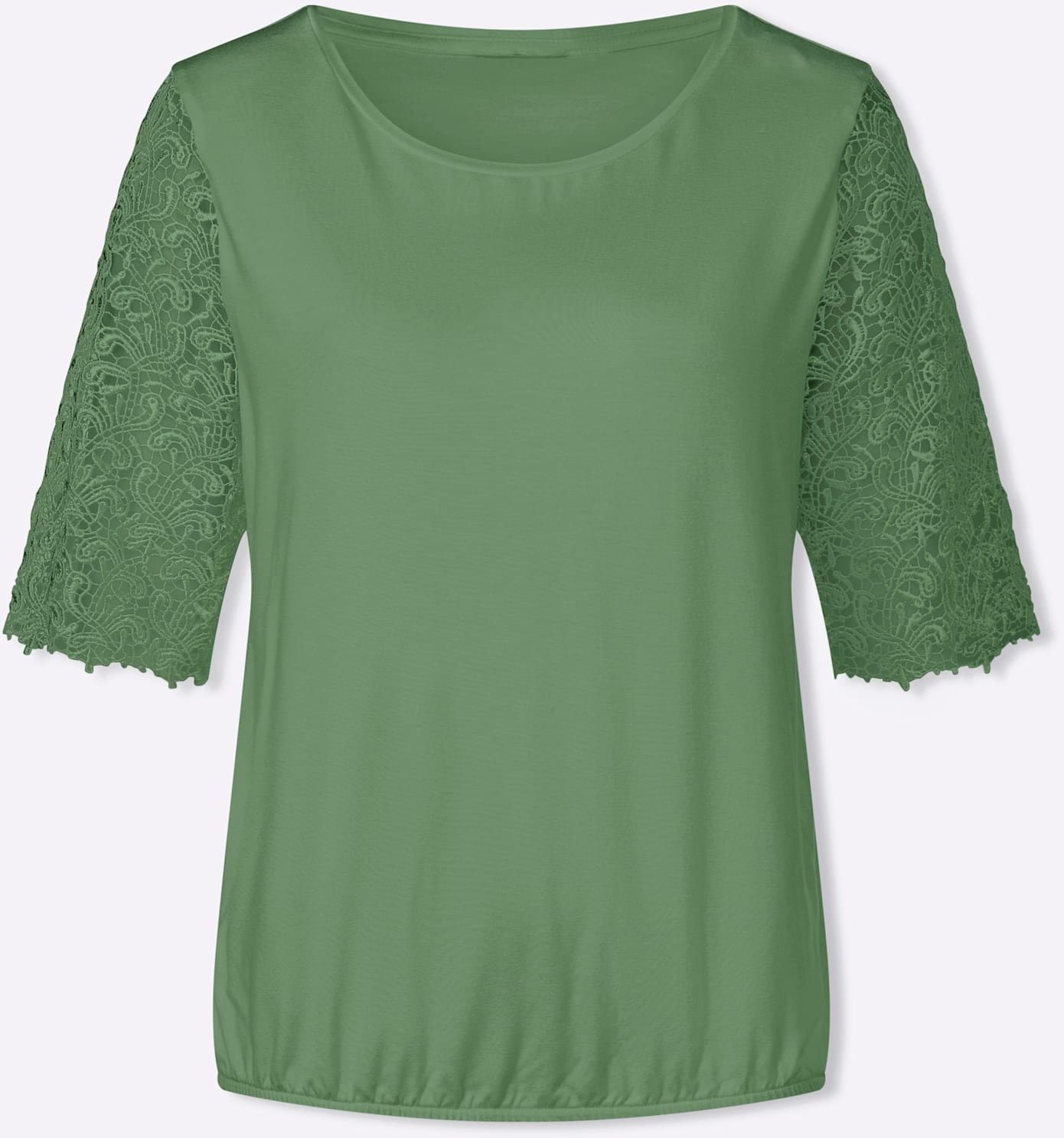 Lady Rundhalsshirt »Spitzen-Shirt« 1 tlg.