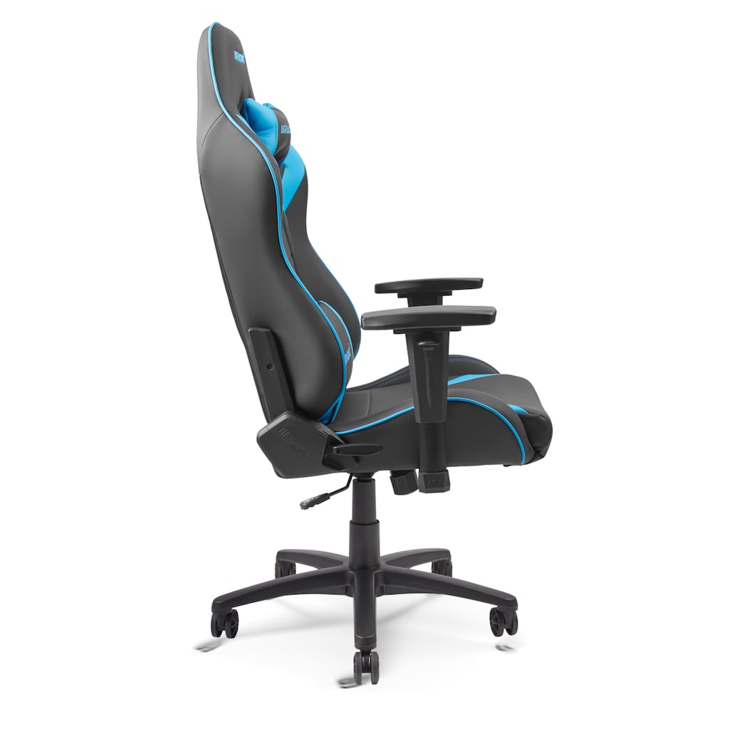 AKRacing Gaming-Stuhl »Core SX-Wide Kunstleder, 3D-Armlehnen, Stahlrahmen, schwarz-blau«, Kunstleder