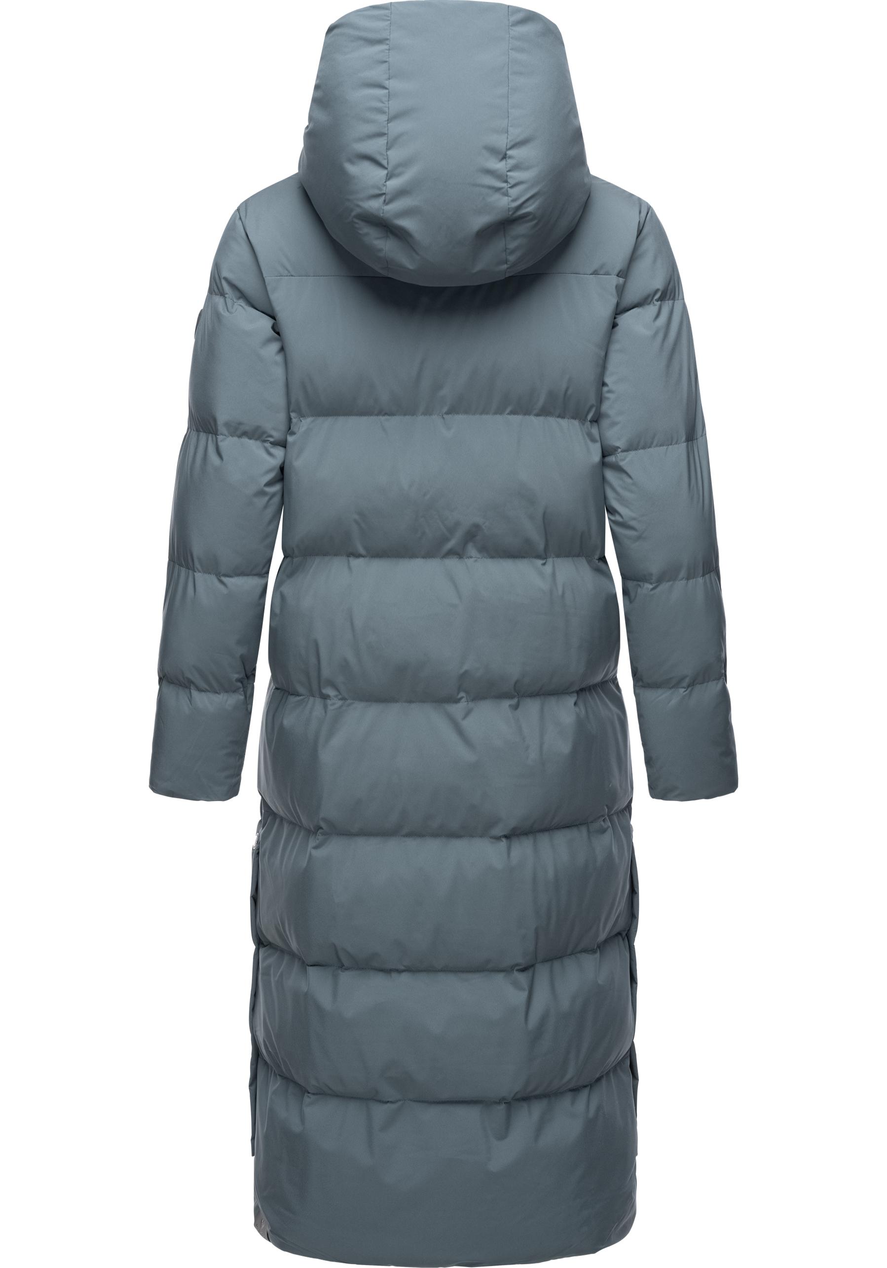 Thumbnail - Ragwear Wintermantel "Patrise", Extralanger Damen Winter Steppmantel mit Gehschlitzen