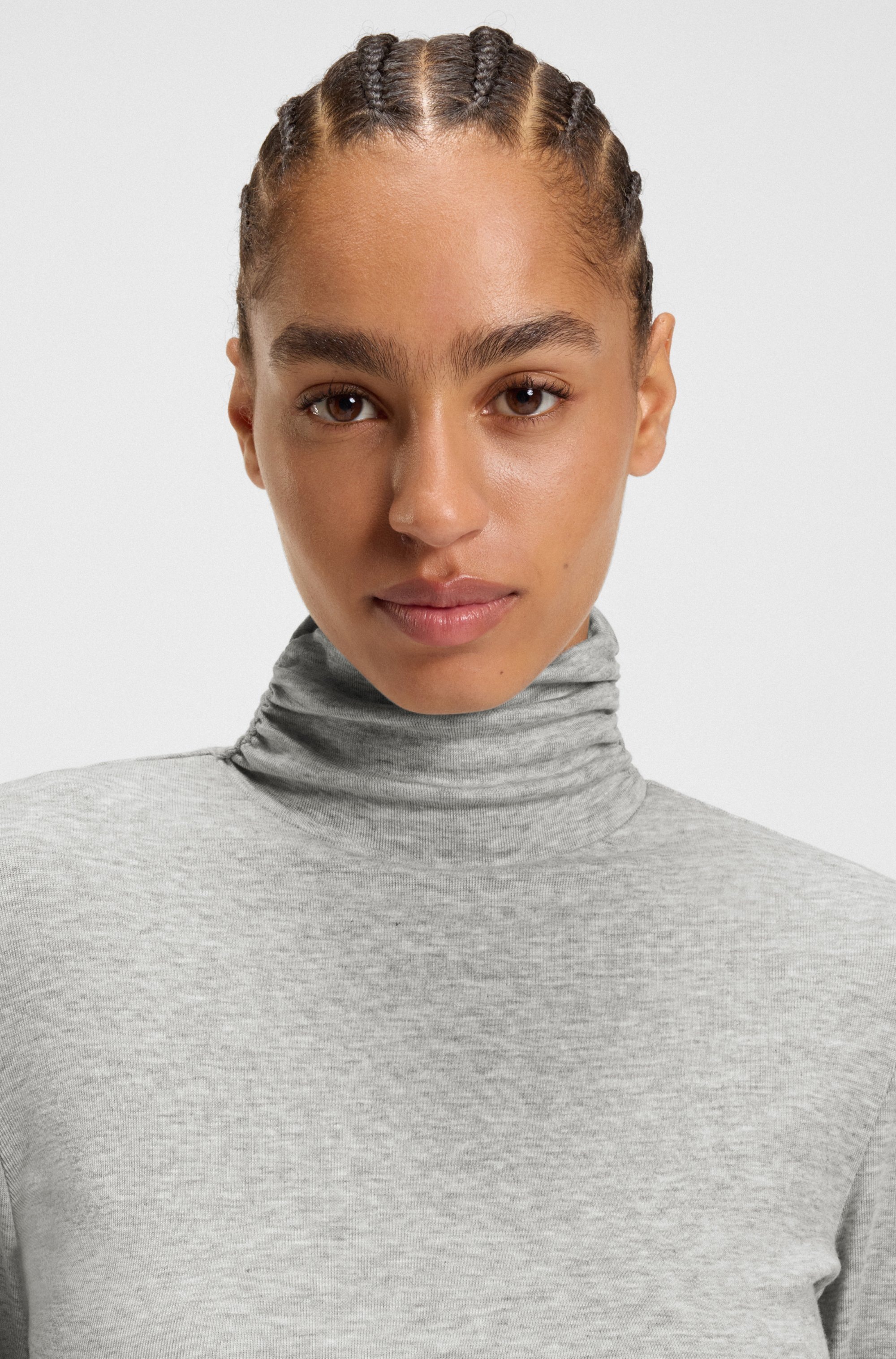 BOSS ORANGE Rollkragenshirt "Eliana Premium Damenmode", mit Turtle Neck, Sl günstig online kaufen