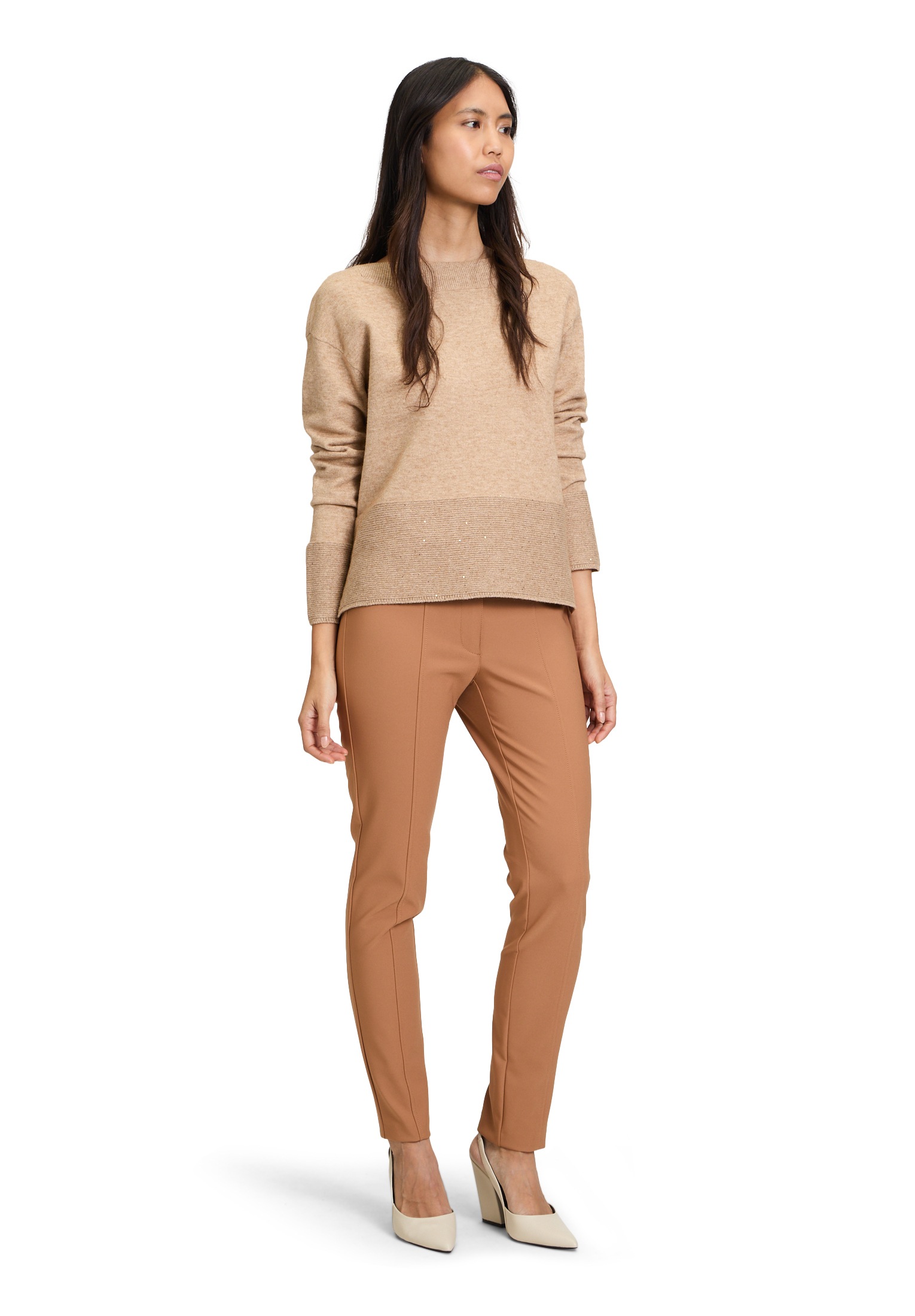 Betty Barclay Strickpullover »Betty Barclay Damen Strickpullover langarm«, (1 tlg.), Pailletten