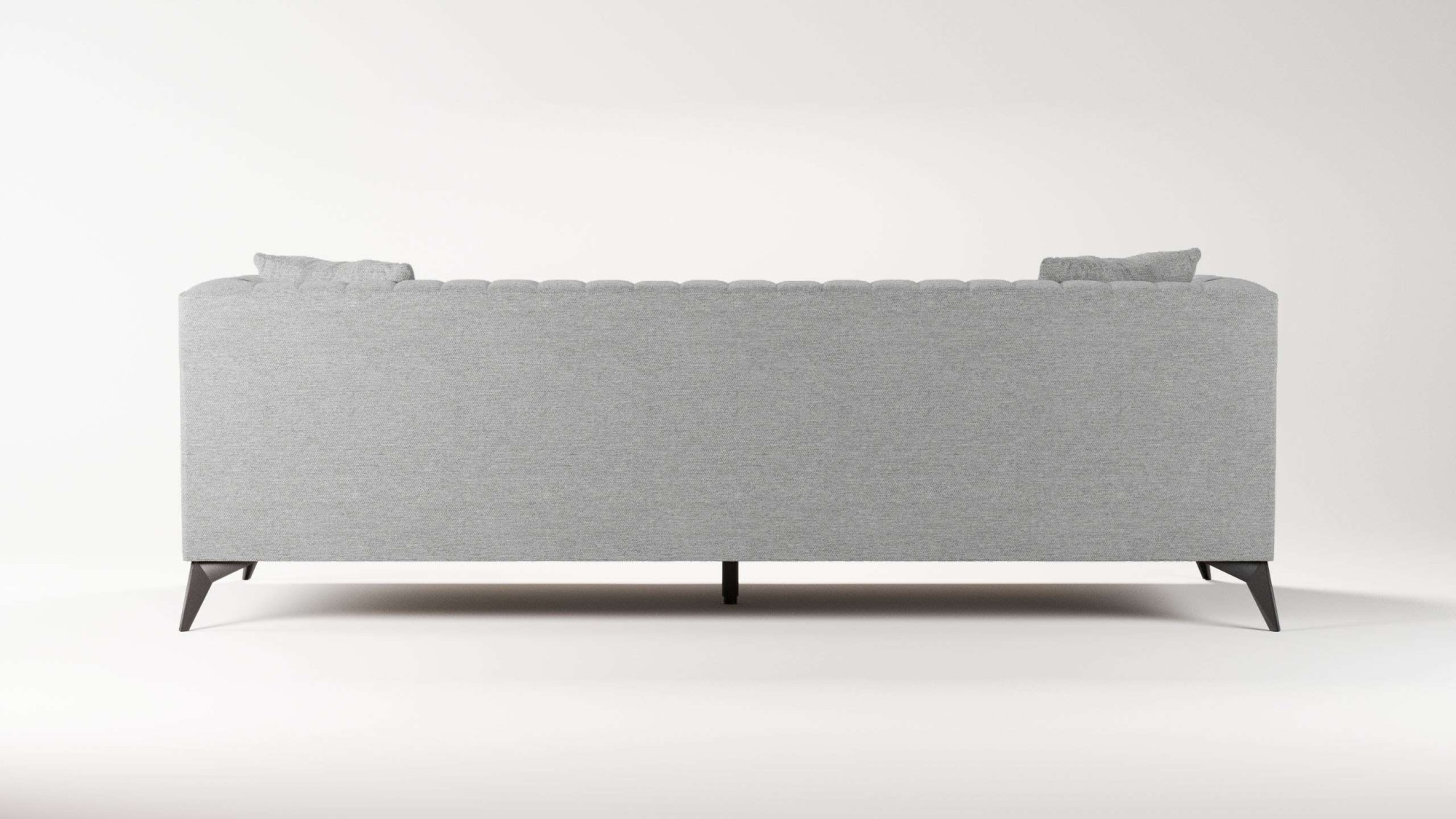 Places of Style 4-Sitzer »MATTHEW elegantes Designsofa, Maße B/T/H: 231/86/74 cm«, XXL, Steppung im Rücken, lose Sitzkissen, incl 2. Zierkissen