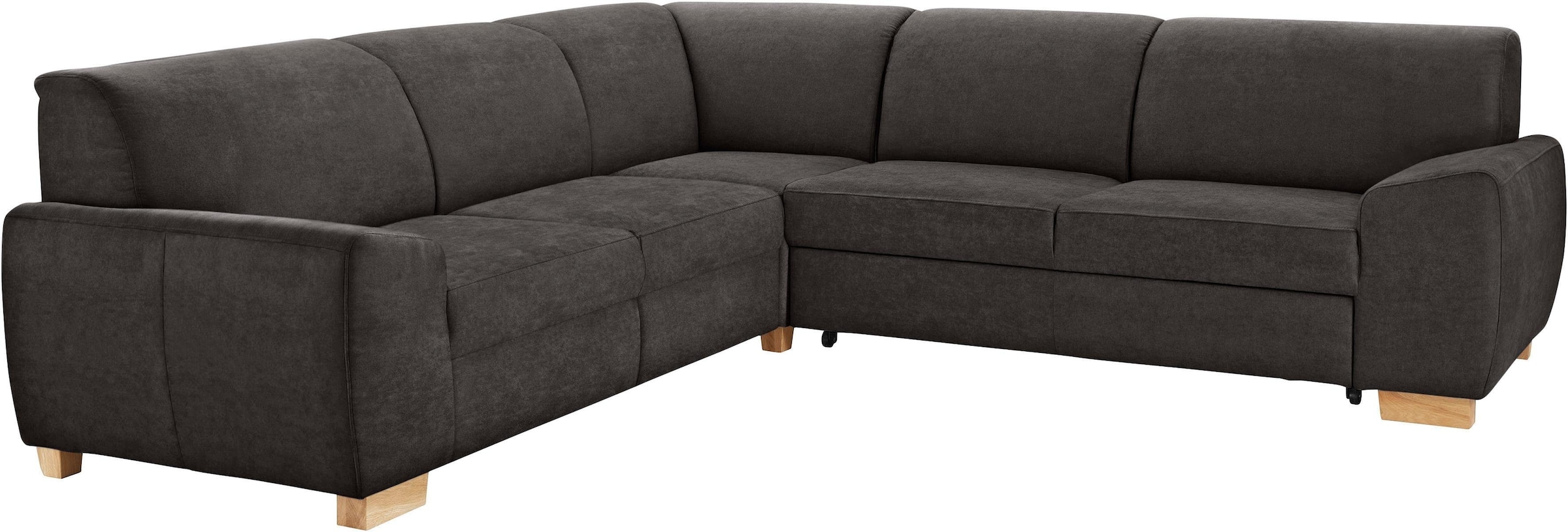 DOMO collection Ecksofa »Incanto kubische Formensprache, komfortabel, flache Armlehnen, L-Form«, wahlweise mit Bettfunktion