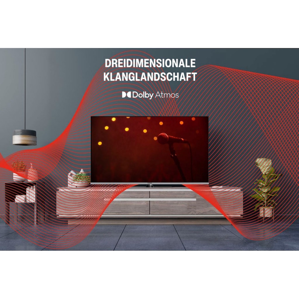 Telefunken QLED-Fernseher »D43Q701X2CW«, 108 cm/43 Zoll, 4K Ultra HD, Android TV-Smart-TV