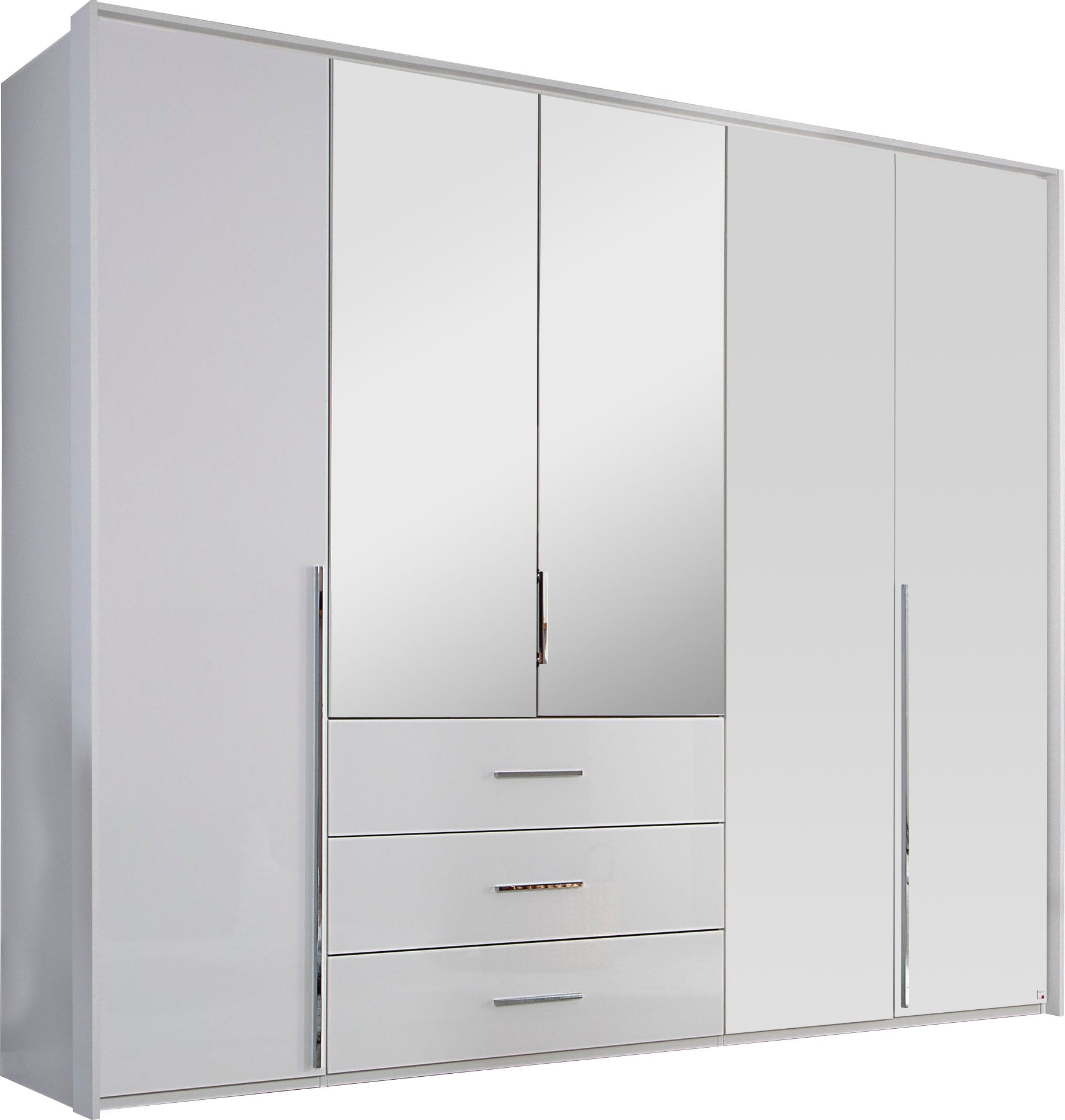 rauch Drehtürenschrank "Kleiderschrank Schrank Garderobe Wäscheschrank MONTCLAR" in den Breiten 204/254/304 cm, inkl. SOFT-CLOSE-FUNKTION, Passepartout optional mit Beleuchtung, inkl. Zubehör MADE IN GERMANY