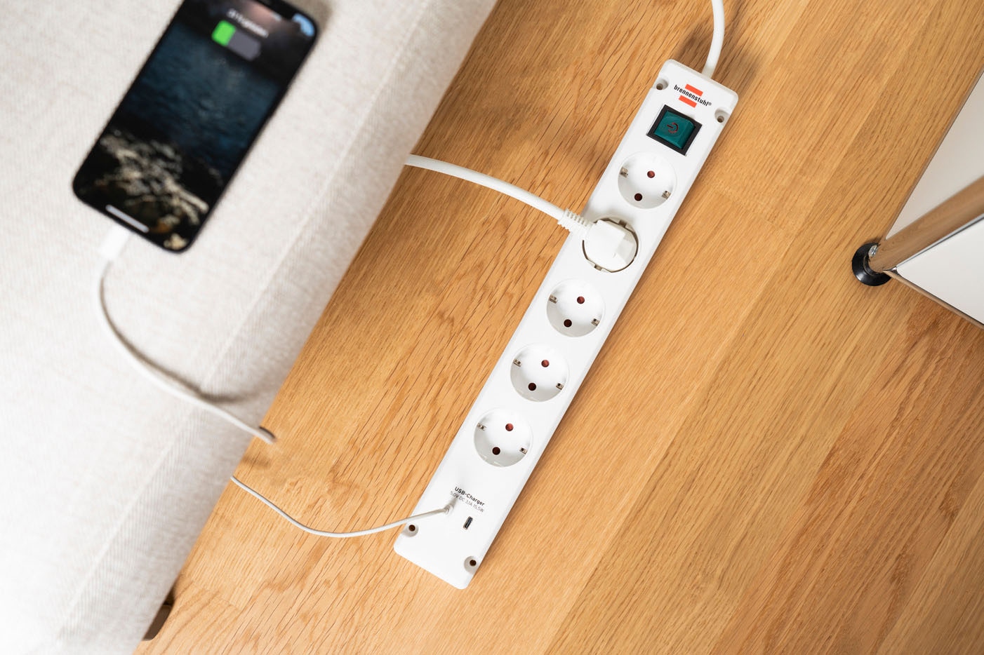 Brennenstuhl Steckdosenleiste »Bremounta H05VV-F3G1,5 3m 5-fach mit 2 USB-C-Ladebuchsen« (USB-Anschlüsse Kabellänge 3 m)