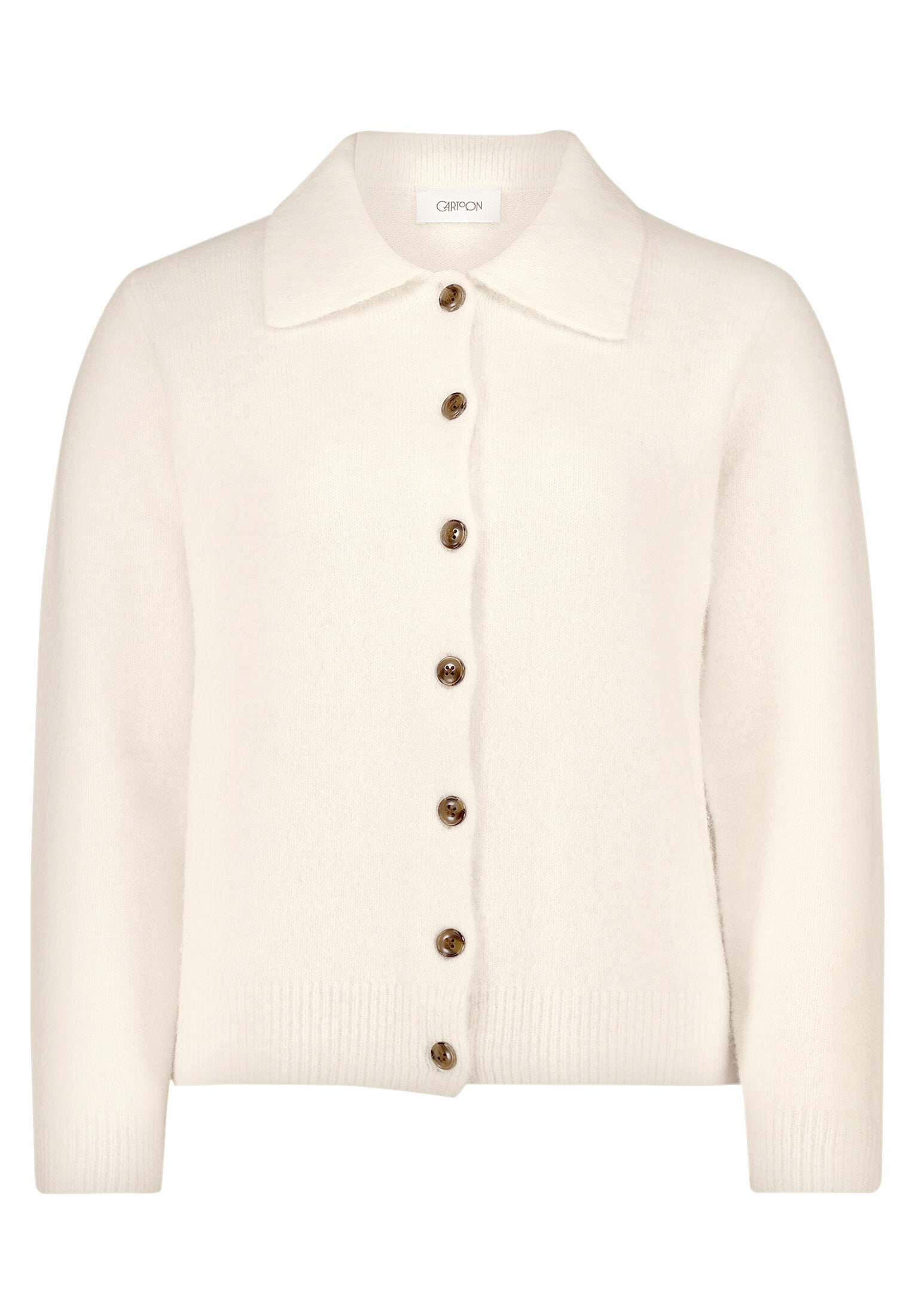 Cartoon Strickjacke »Damen mit Kragen« 1