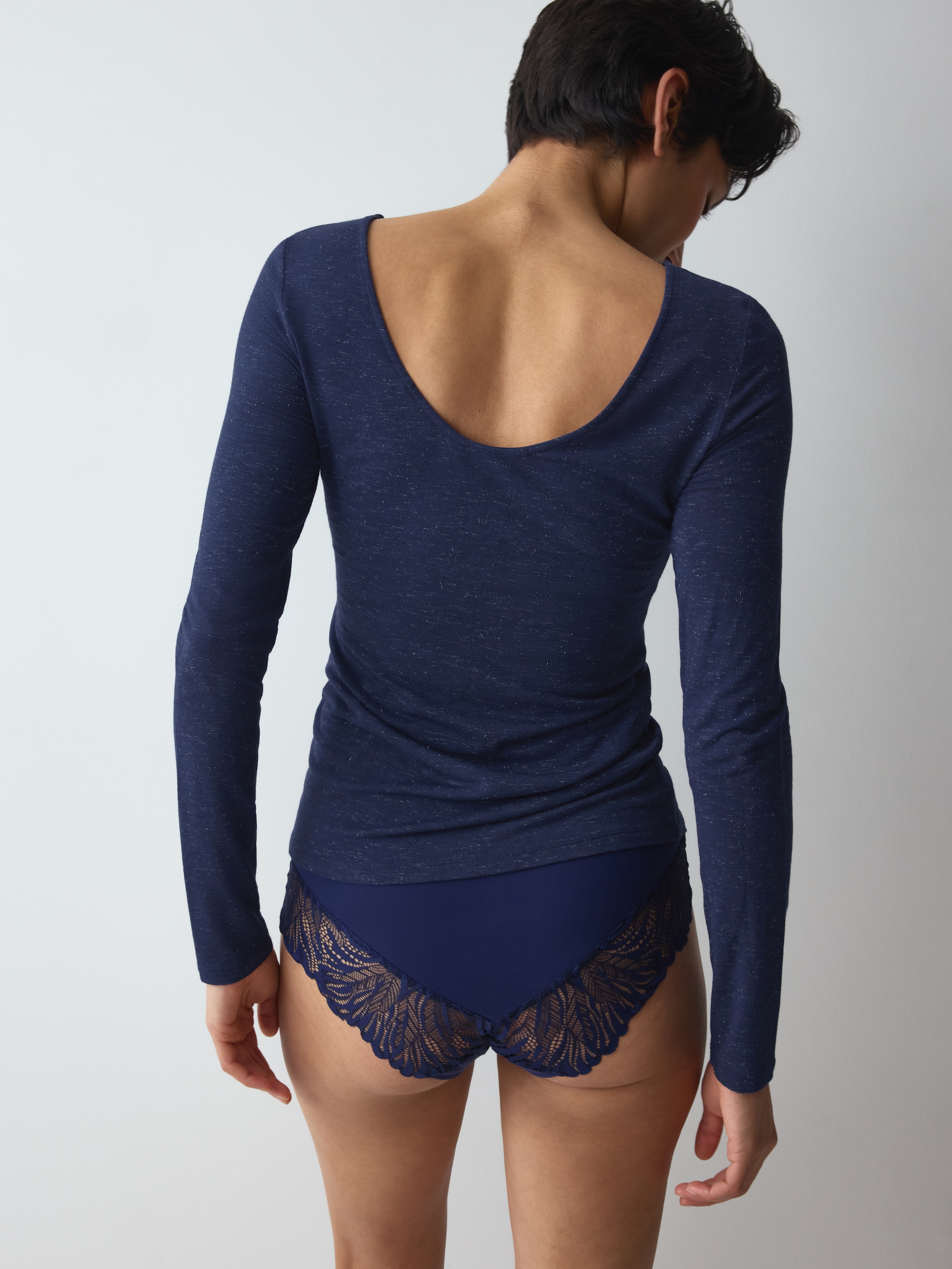Triumph Langarmshirt »Beauty Layers Top LSL Lurex« Lurex-Schimmer