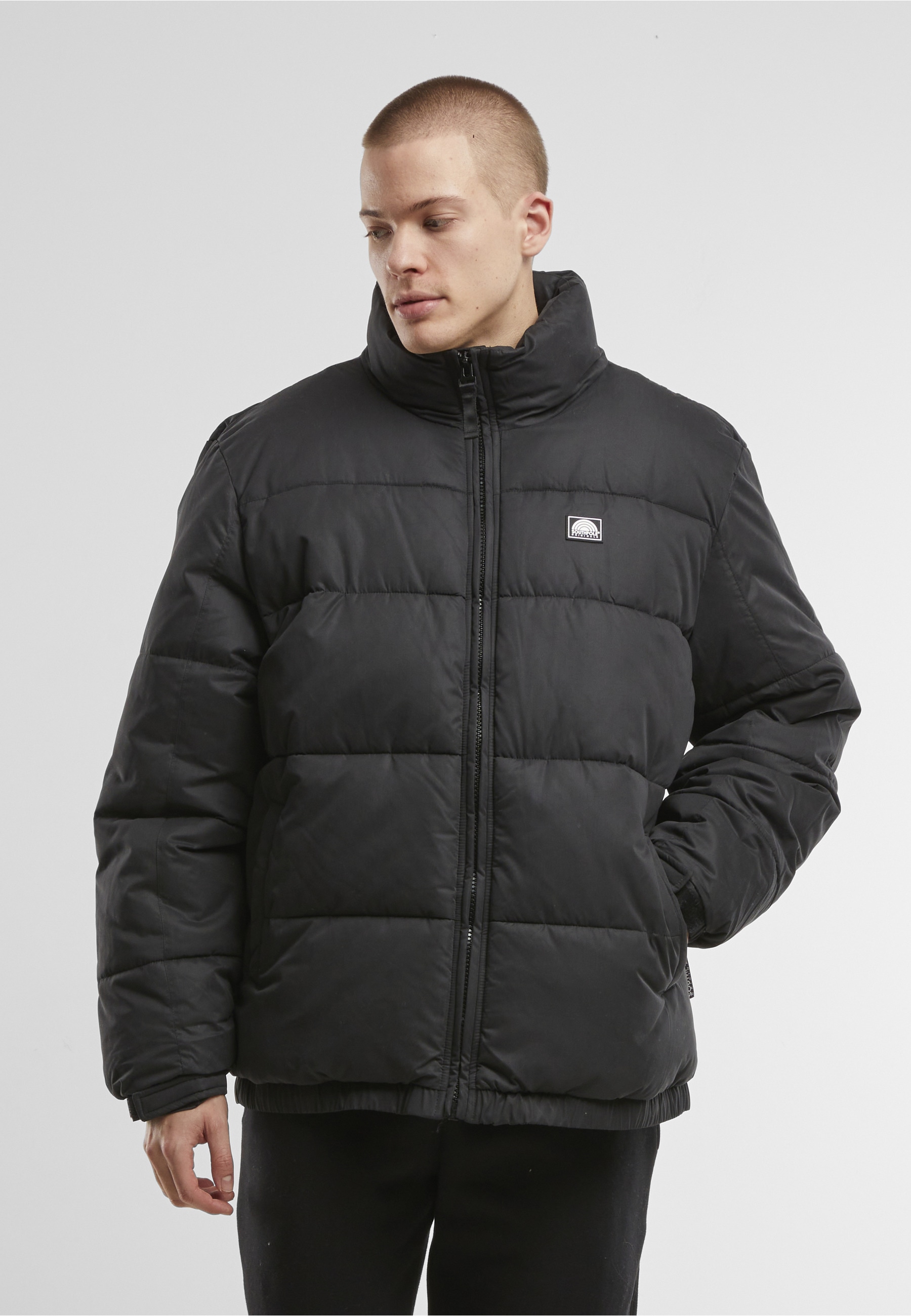 Southpole Winterjacke »Southpole Southpole Color Block Puffer Jacket« 1 Stk. tlg. ohne Kapuze