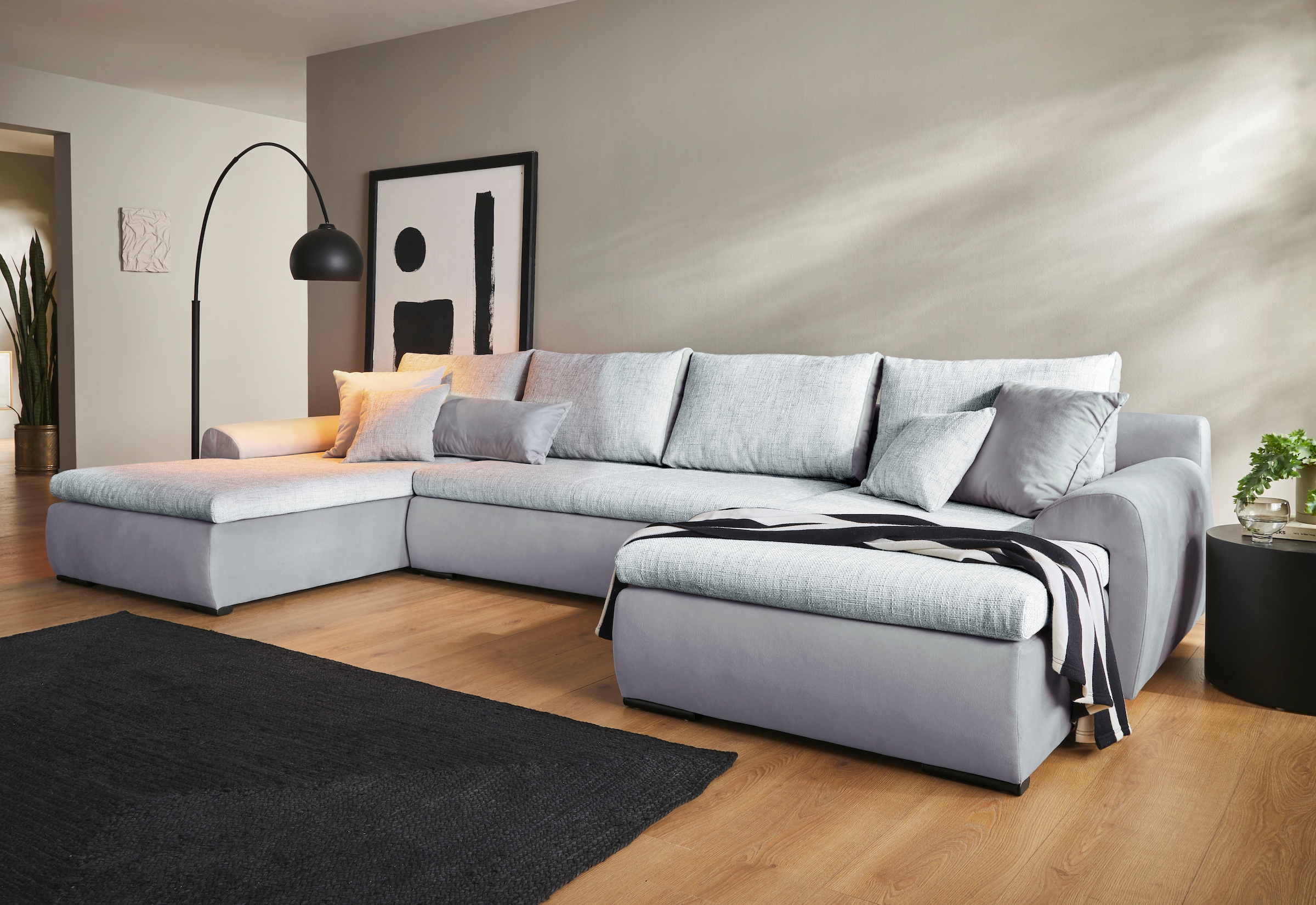 Home affaire Wohnlandschaft "Win U-Form, B: 366 cm - OTTO. Verlässliche Qua günstig online kaufen