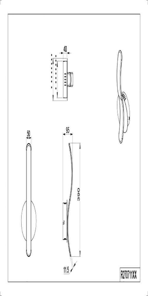 BAUR Beleuchtung, mit Leuchten dimmbar indirekter | TRIO 11W 1 neutralweiß »Parma«, flammig-flammig, LED 4000K, Wandleuchte Wandlampe