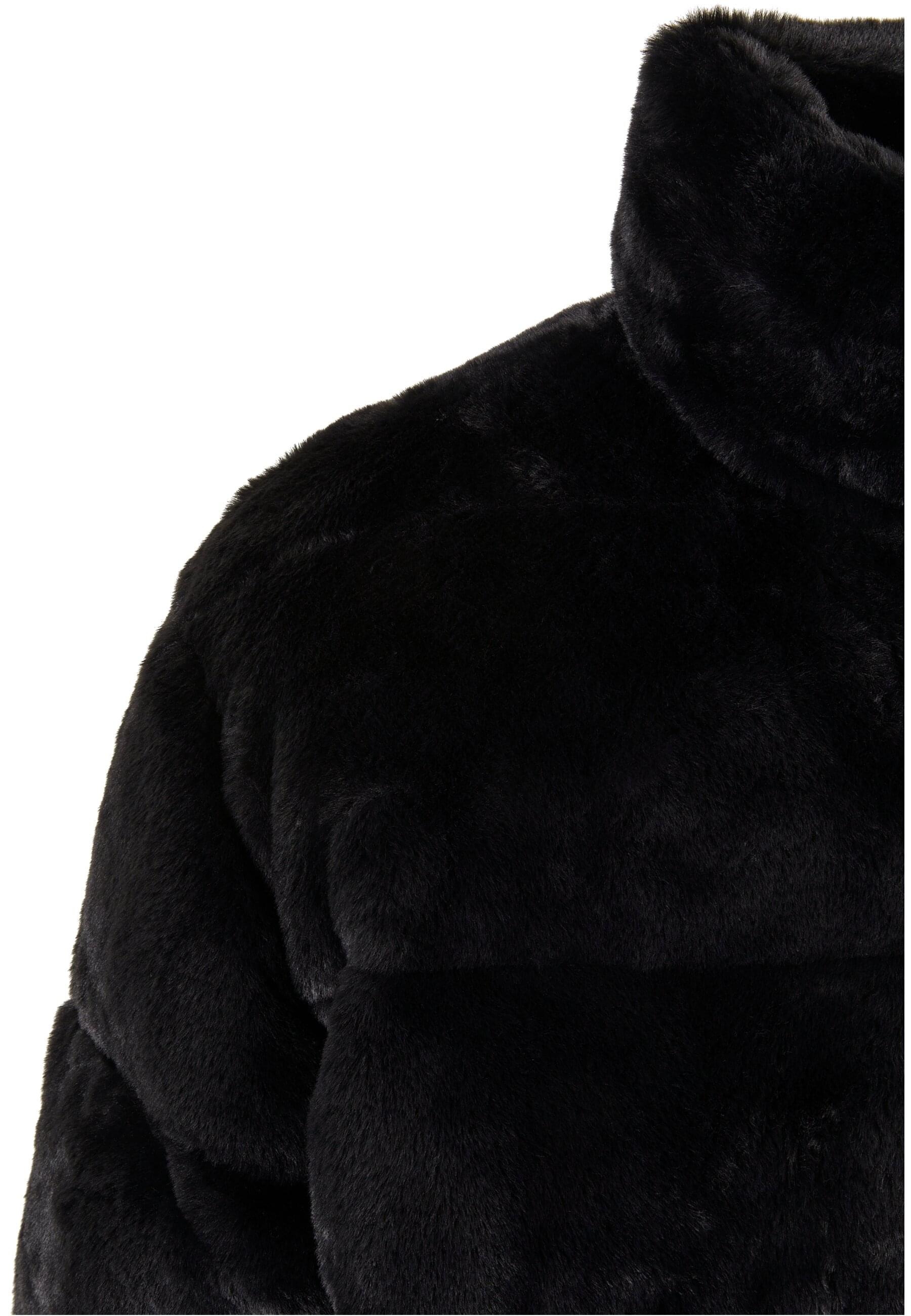Karl Kani Winterjacke »Karl Kani Herren KM214-014-1 OG Fake Fur Puffer Jacket black«, (1 St.), ohne Kapuze